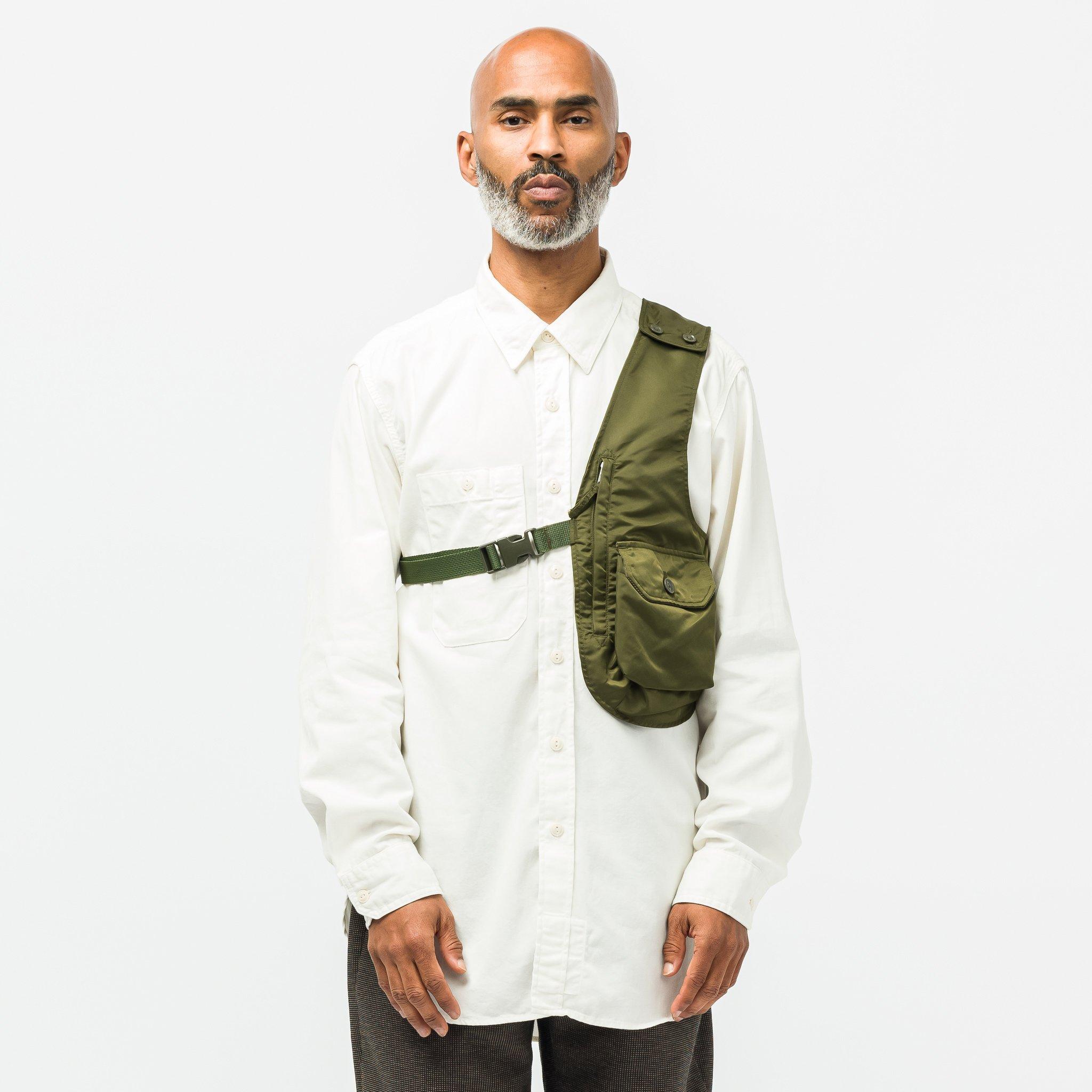 Engineered Garments Shoulder Vest in Green for Men | Lyst