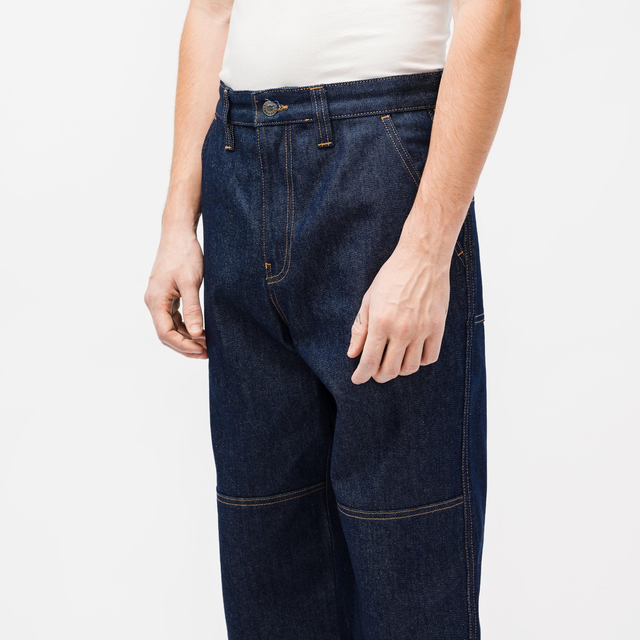 Stussy Denim Double Knee Pants in Blue for Men | Lyst