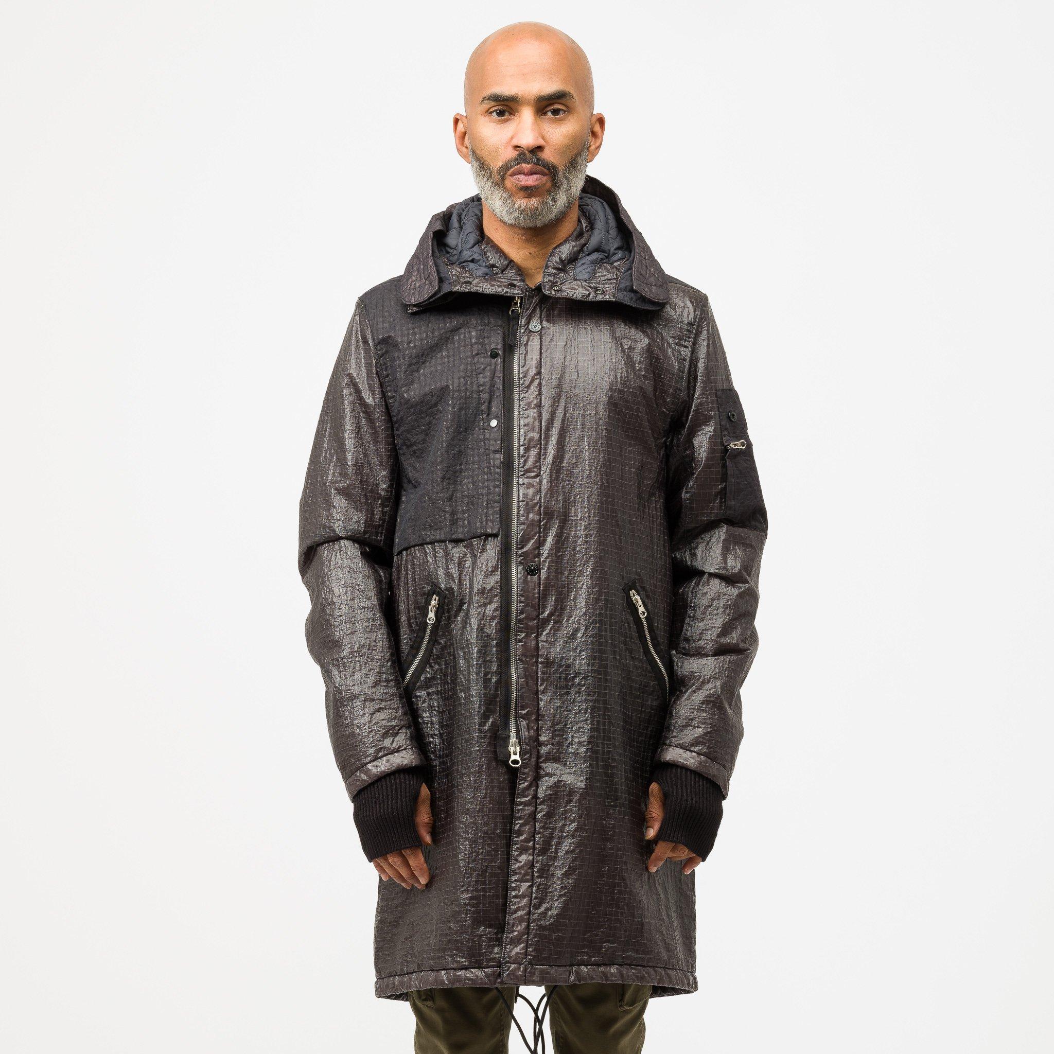 Stone island dual grid nylon parka Clearance