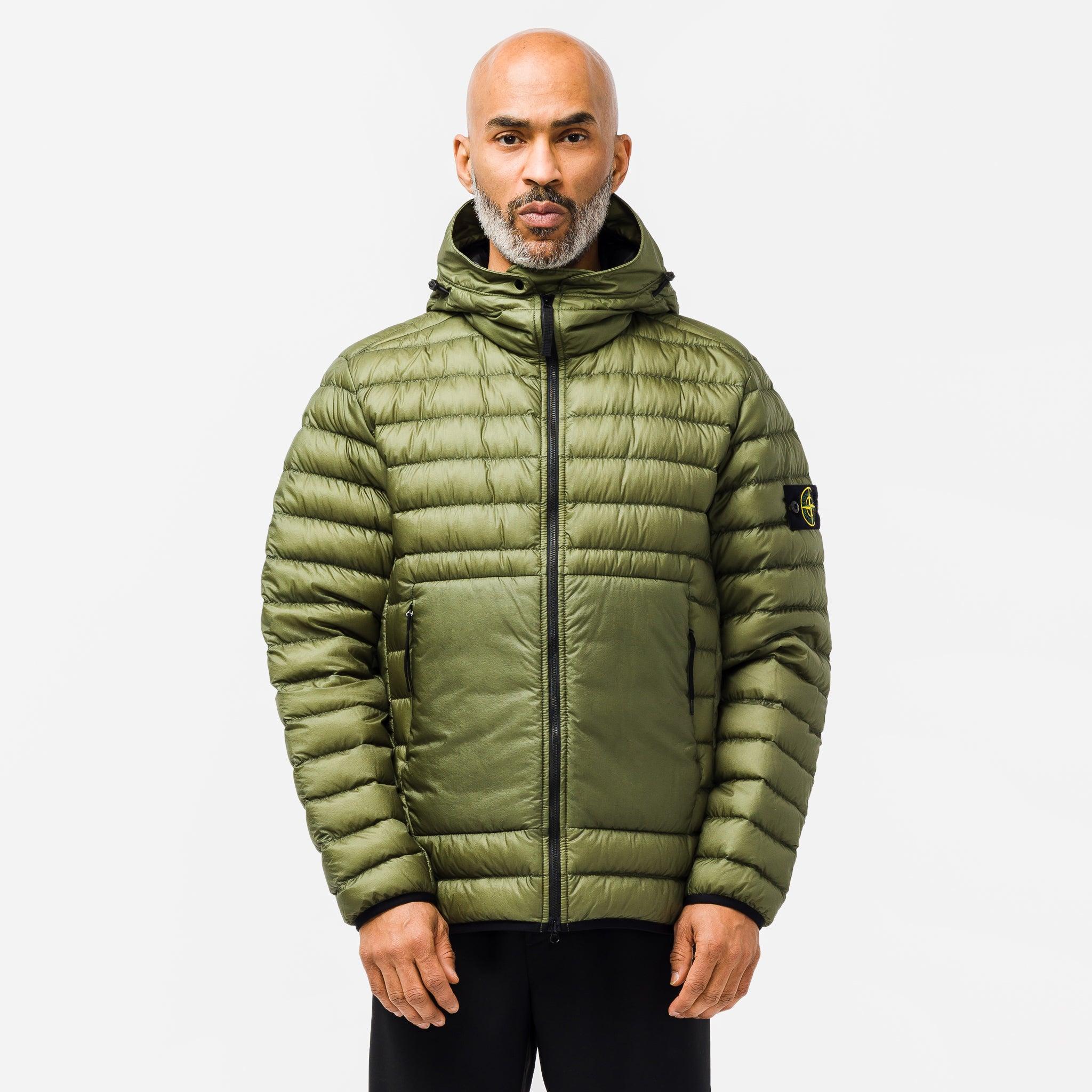 Stone Island Synthetic 40324 Bio Based Ripstop Nylon Down Jacket in Olive  (Green) for Men | Lyst