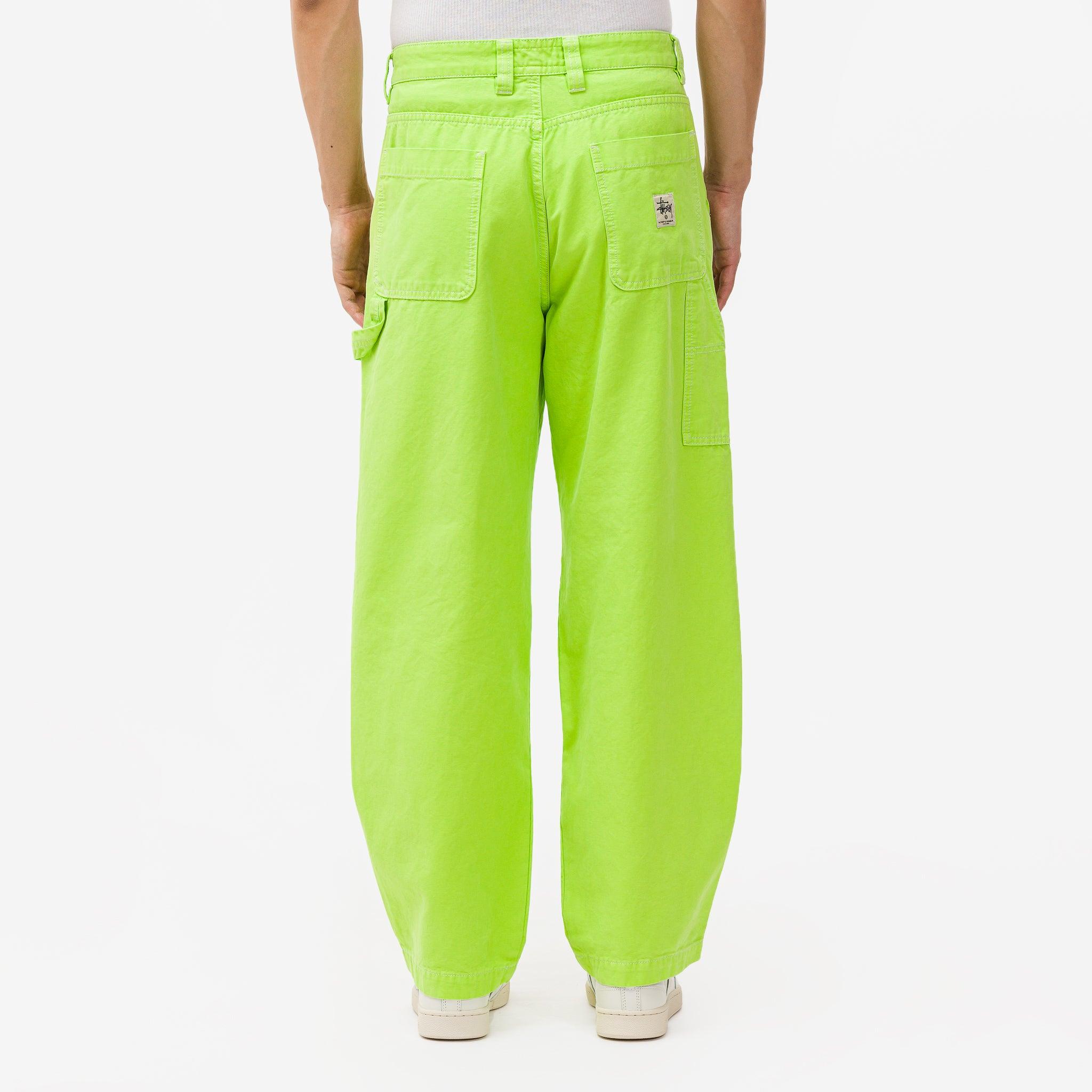 Stussy Dyed Canvas Work Pants in Green for Men | Lyst
