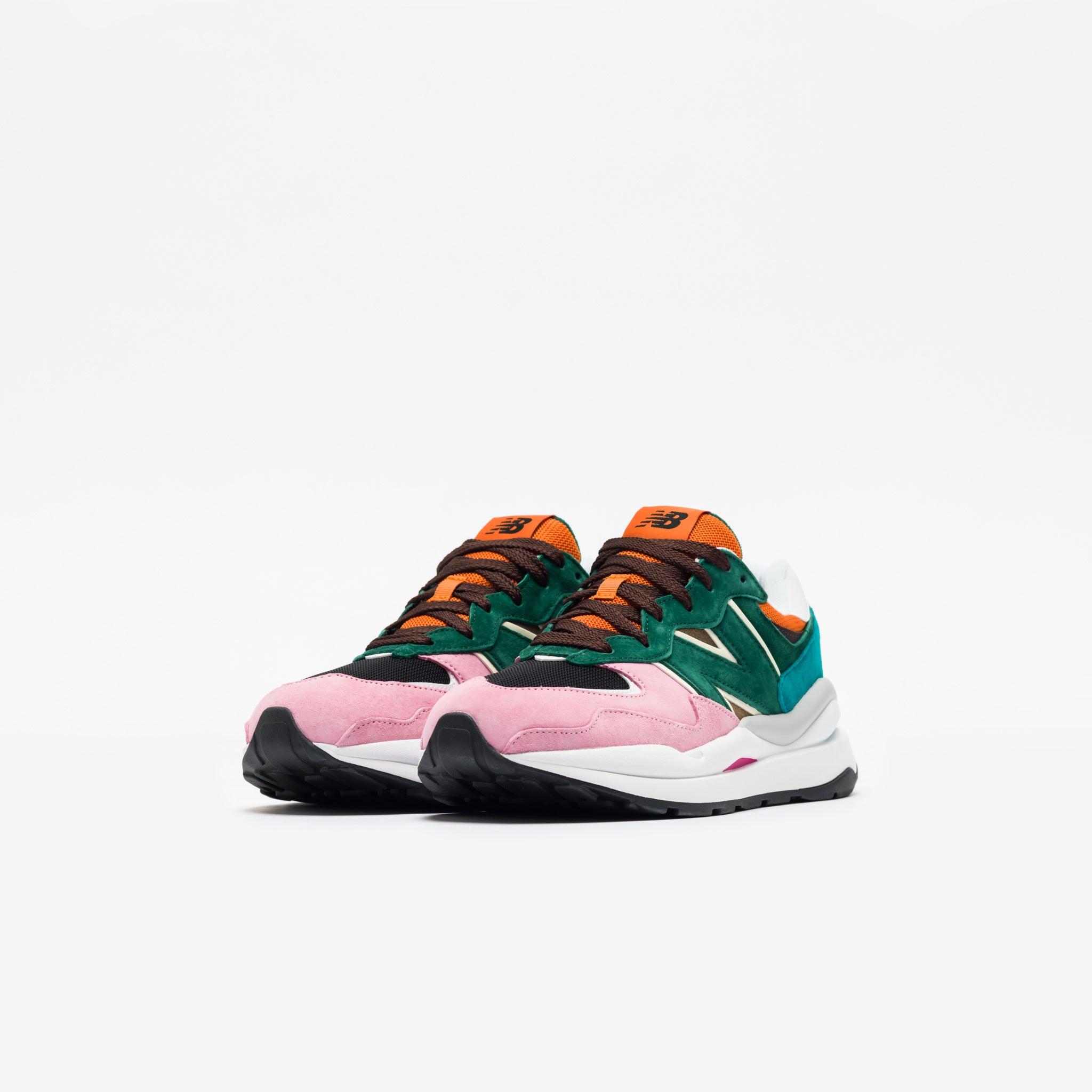 new balance white green pink