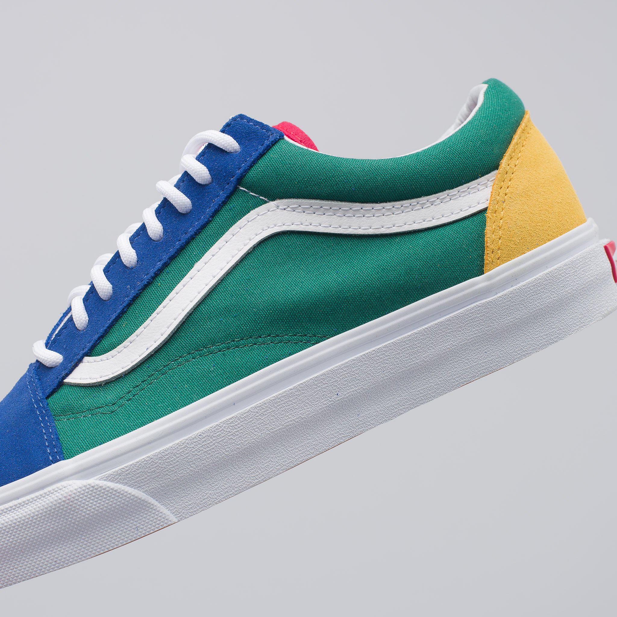 Vans Canvas Yacht Club Old Skool In Blue/green/yellow for Men | Lyst