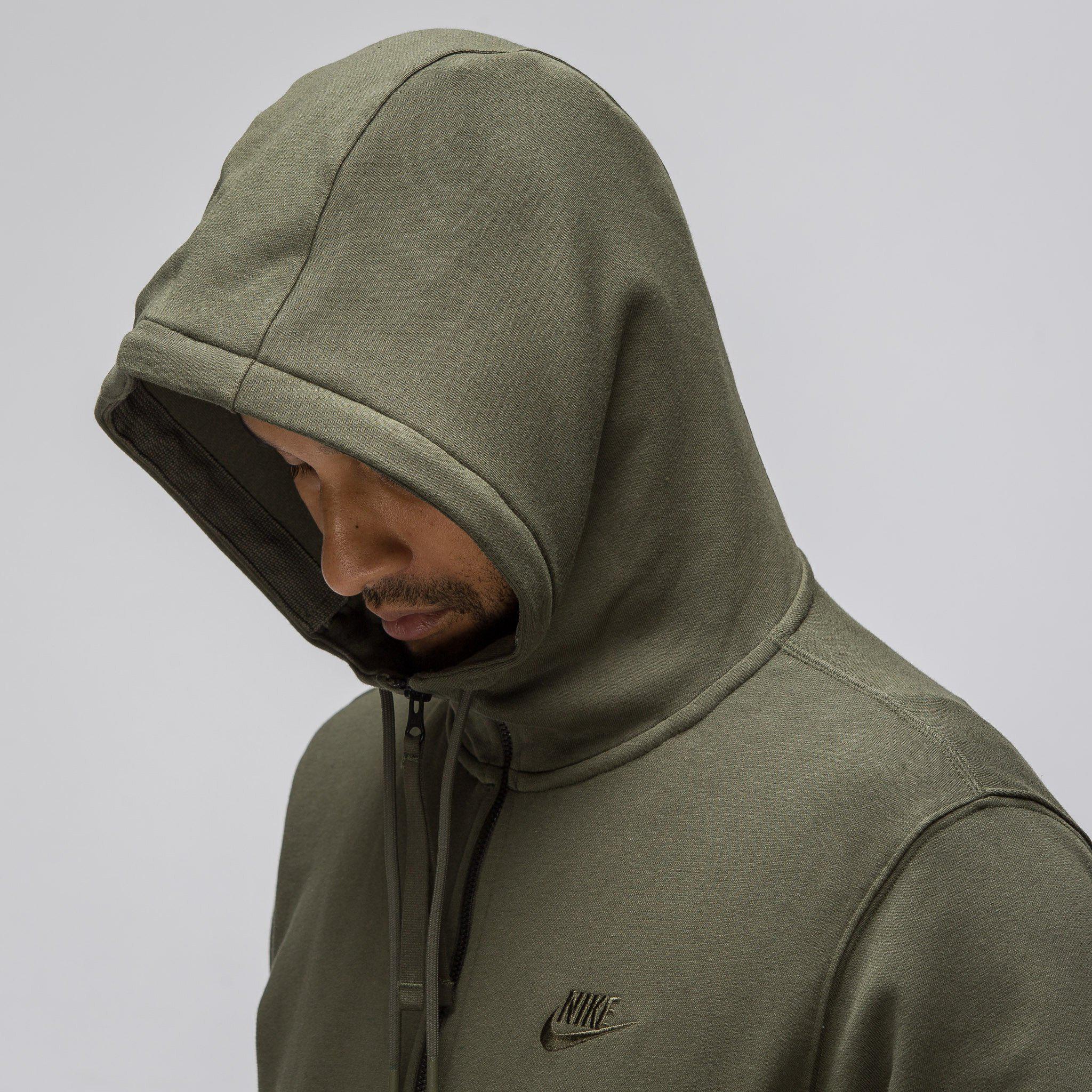Nike Cotton Sportswear Af1 Full Zip Hoodie In Cargo Khaki in Green for Men  | Lyst