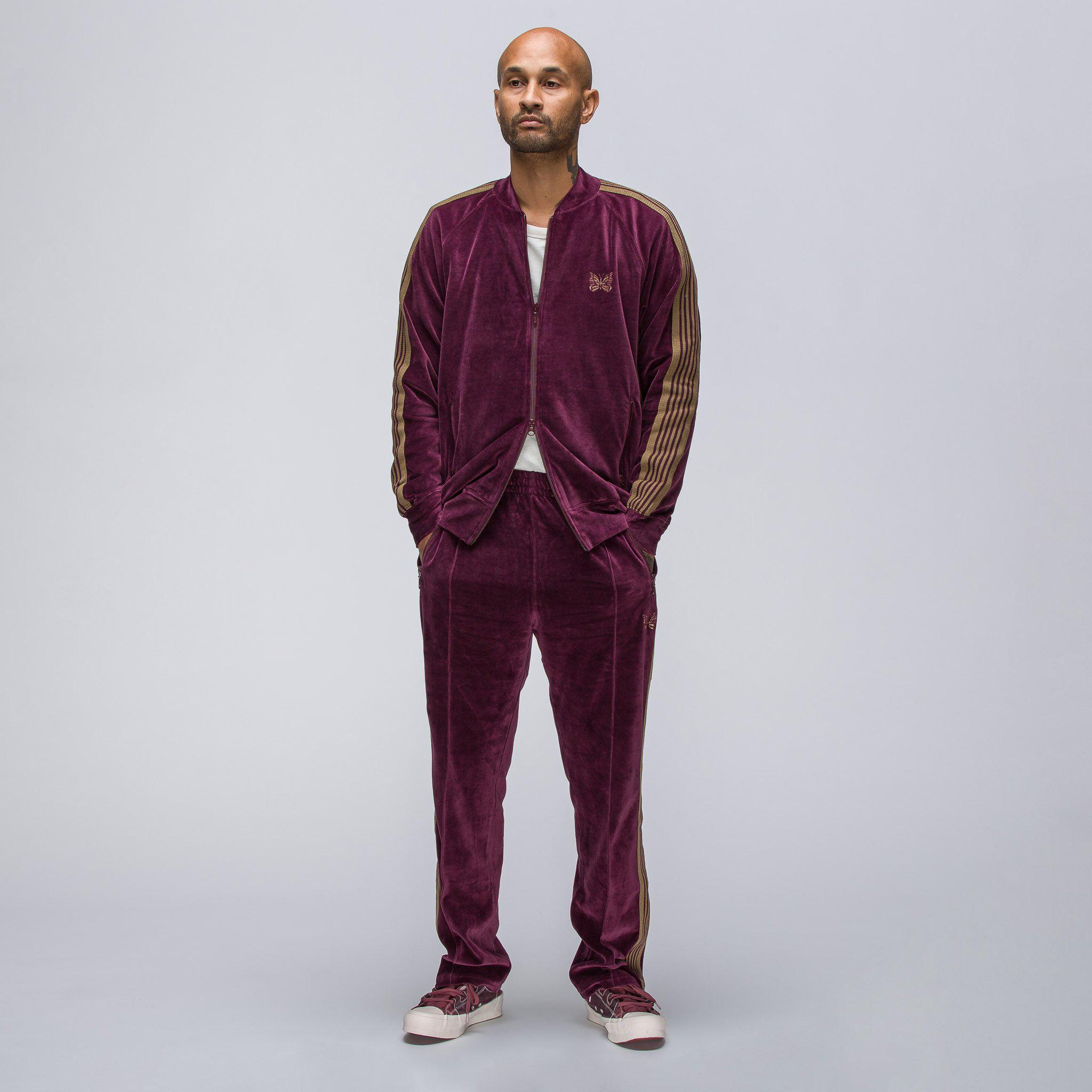needles velour track jacket