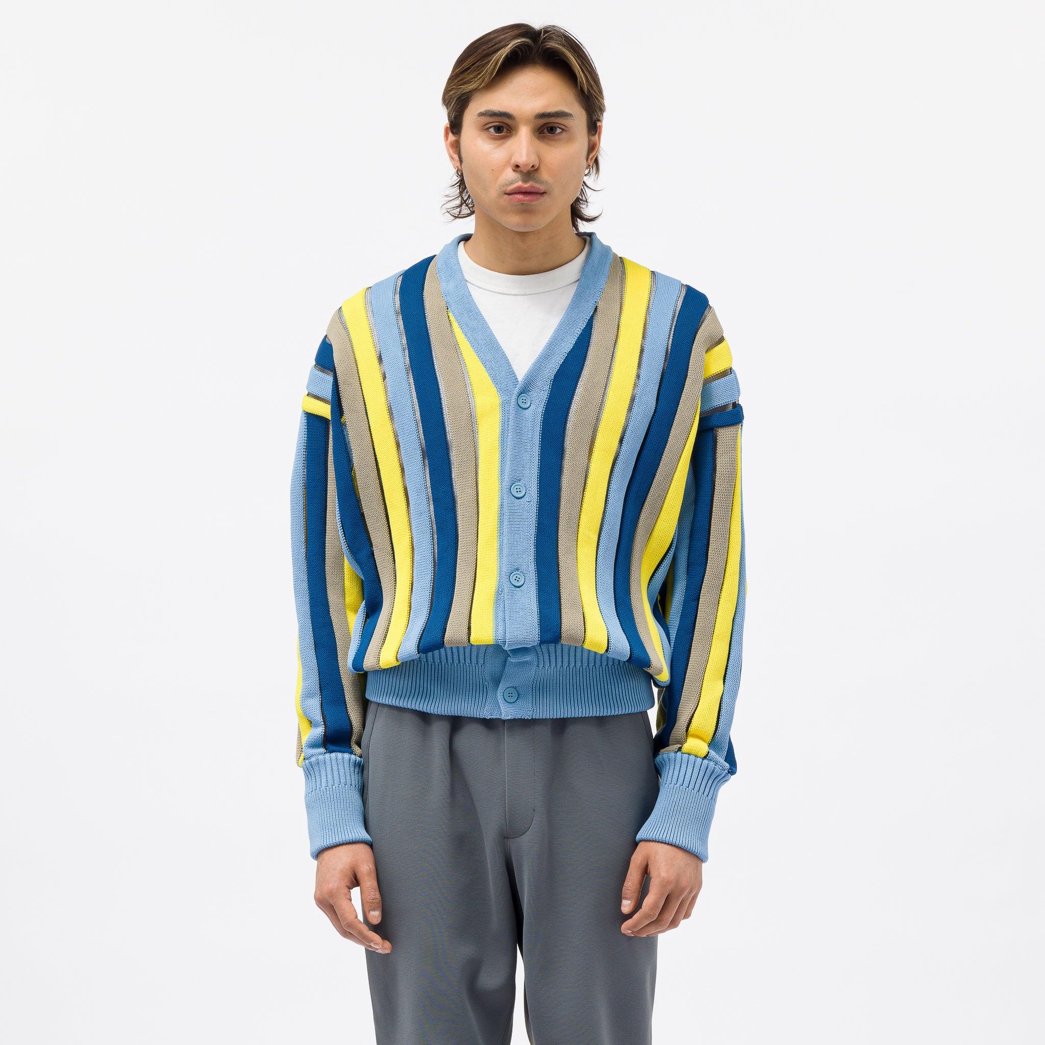 CFCL FLUTED CARDIGAN BLUE カーディガン | endageism.com