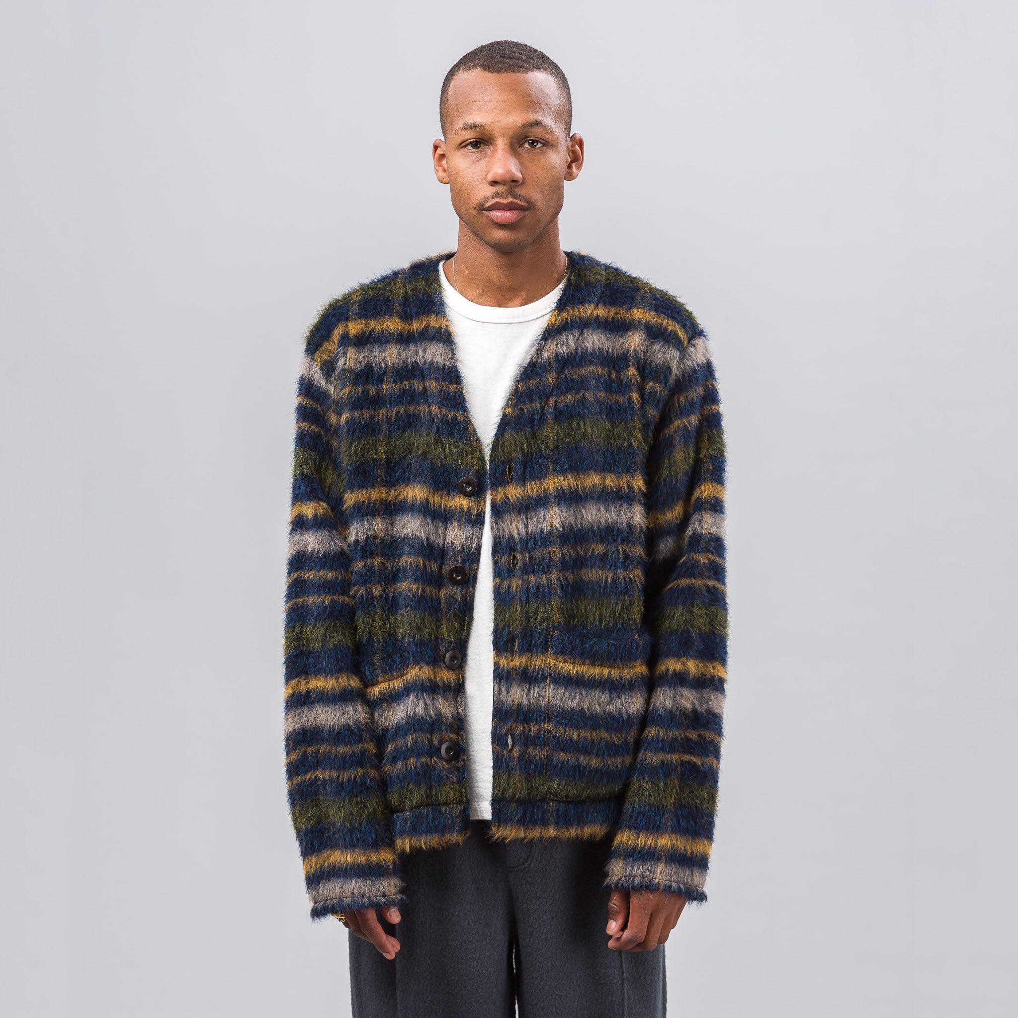 Our Legacy Mohair Blend Cardigan In Check for Men | Lyst