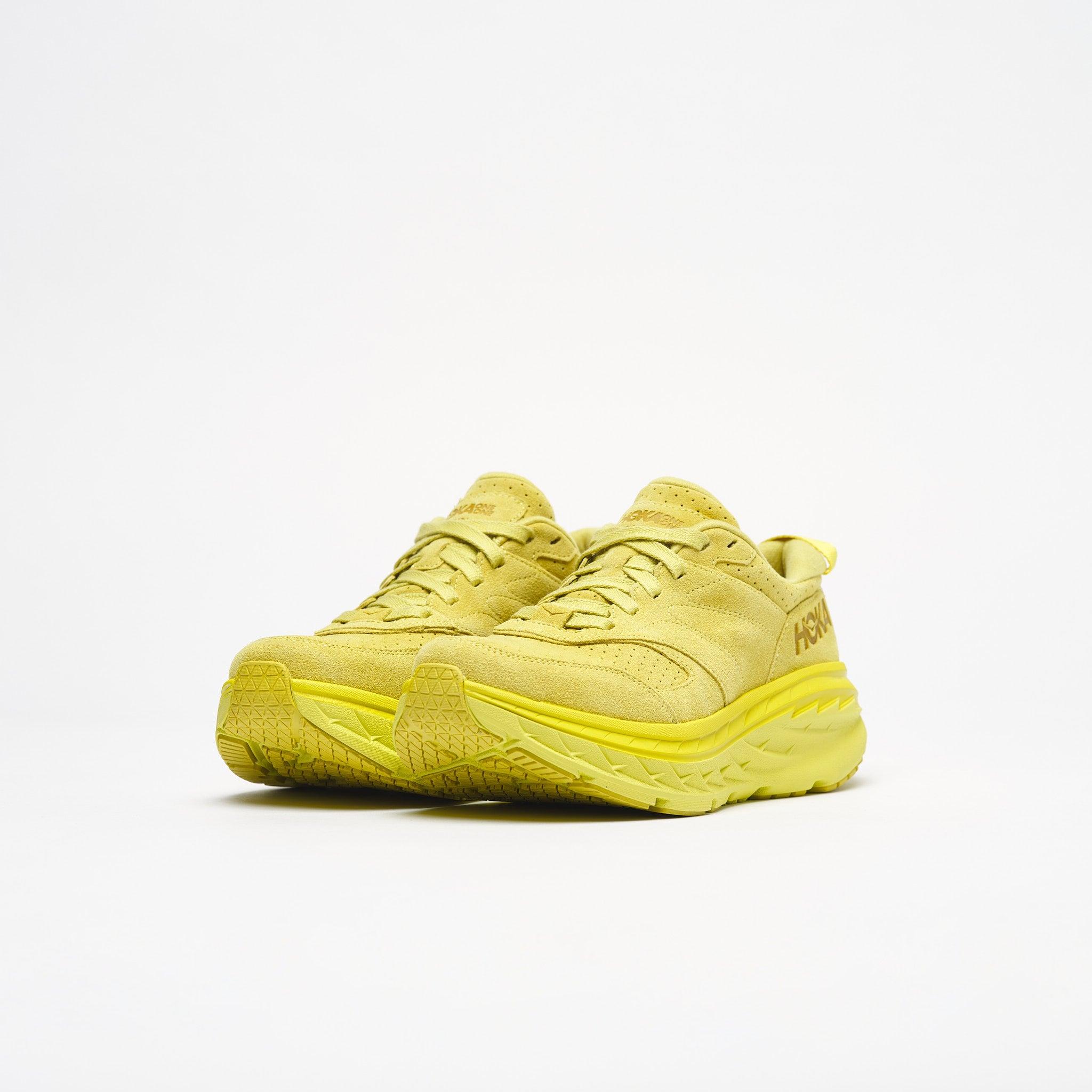 Hoka One One Bondi L Suede in Yellow for Men | Lyst