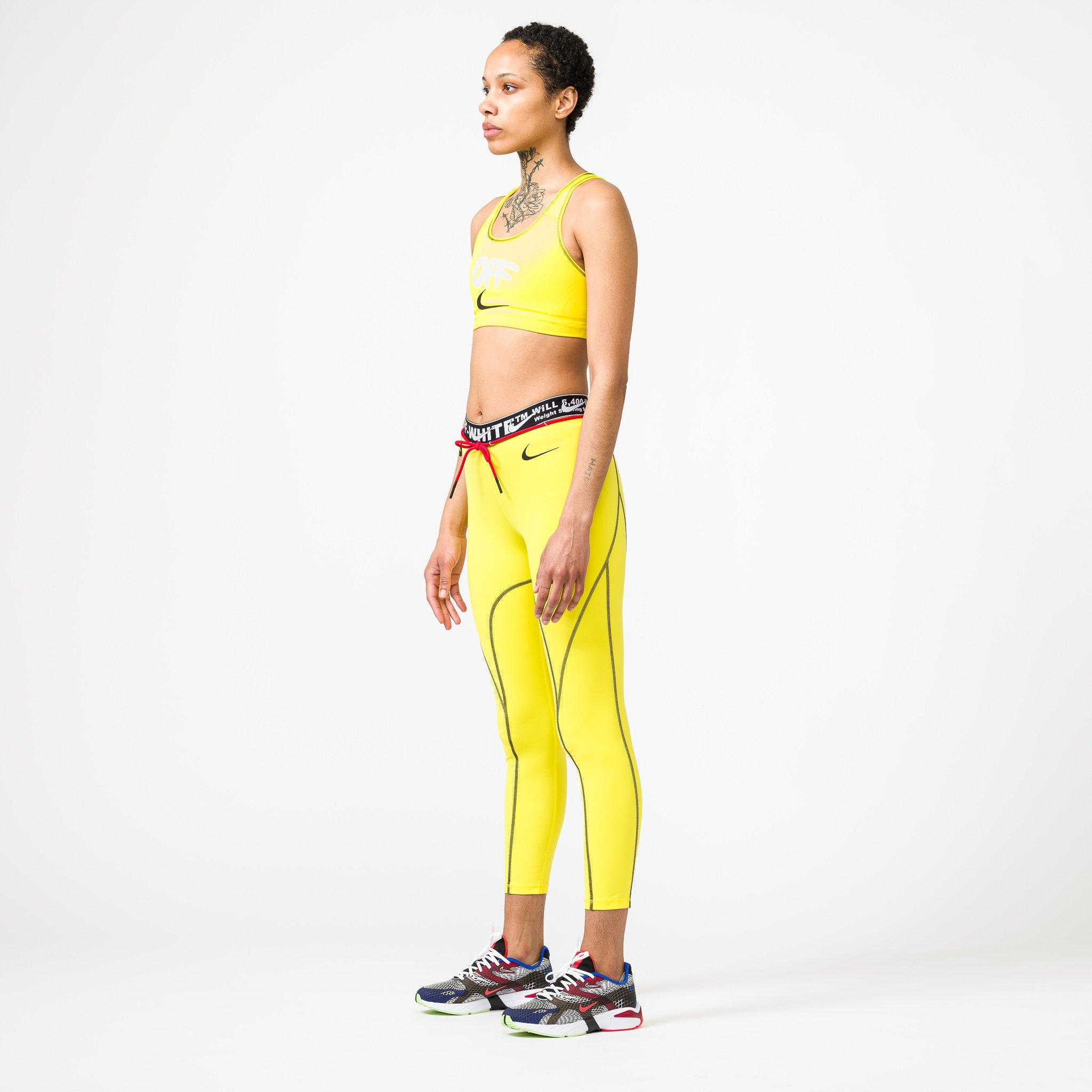 Nike Off-white X Women's Nrg Pro Tights in Yellow | Lyst