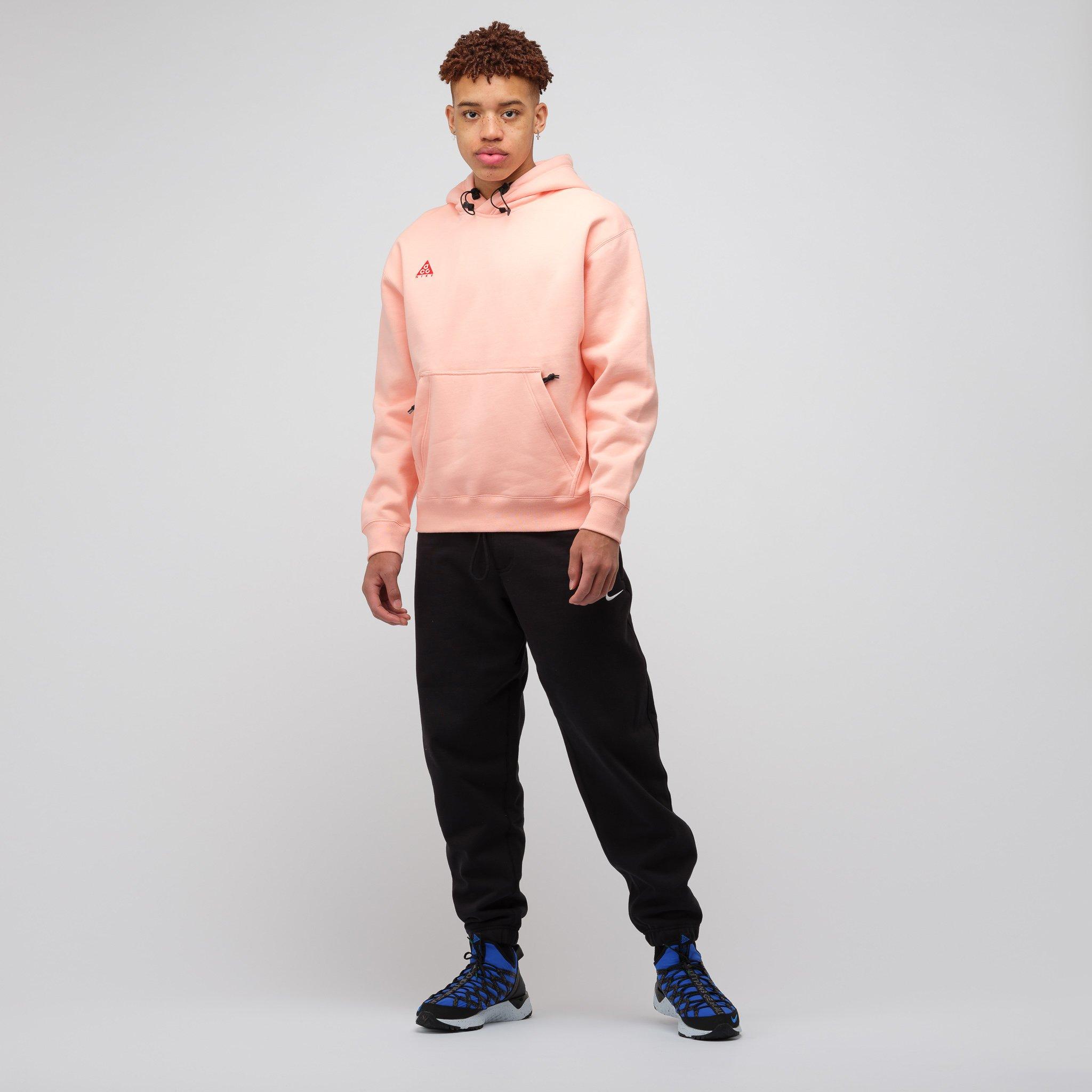 Nike Fleece Acg Pullover Hoodie in Pink for Men | Lyst