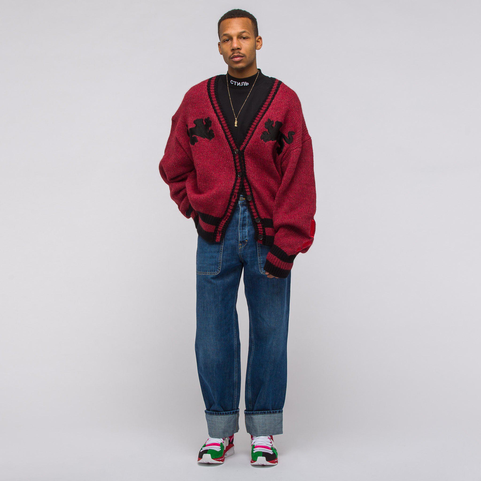 graphic cardigan