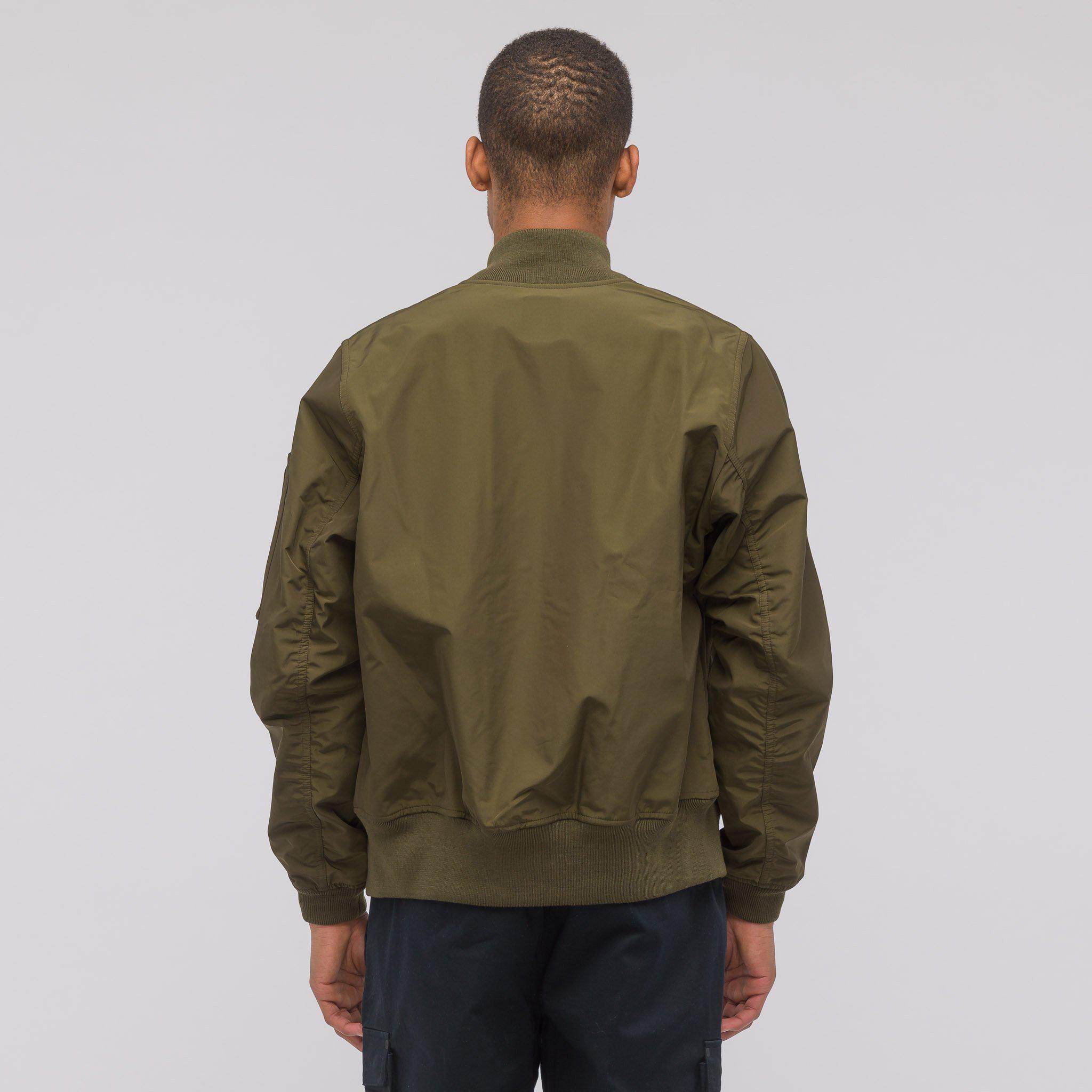 nike olive bomber jacket