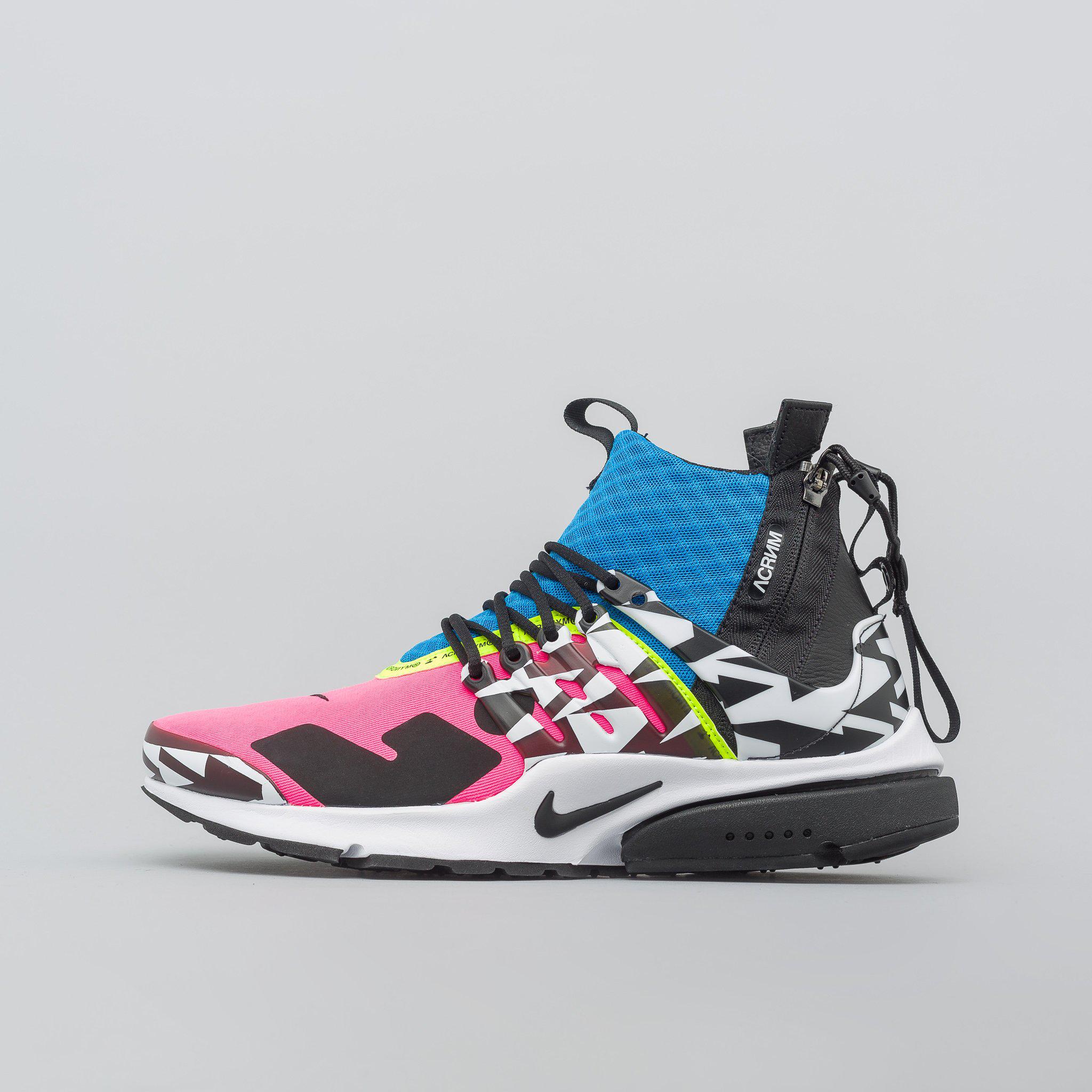 nike air presto mid x acronym racer pink
