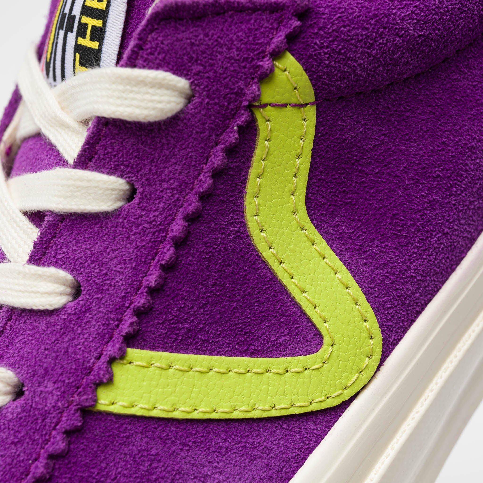 vans purple yellow