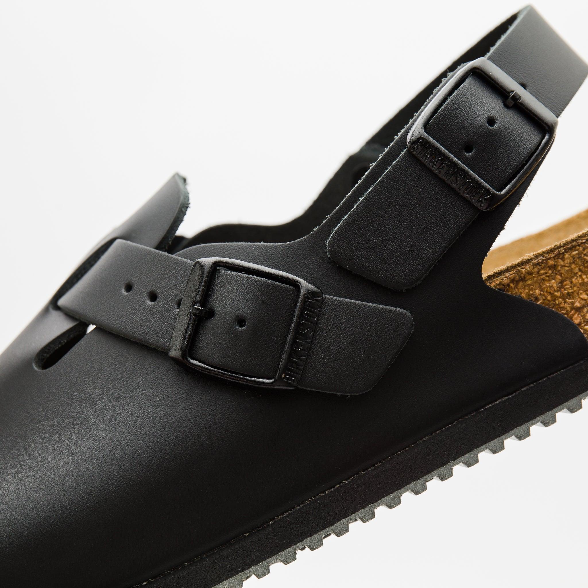Birkenstock Tokio Super Grip Leather Sandal in Black | Lyst