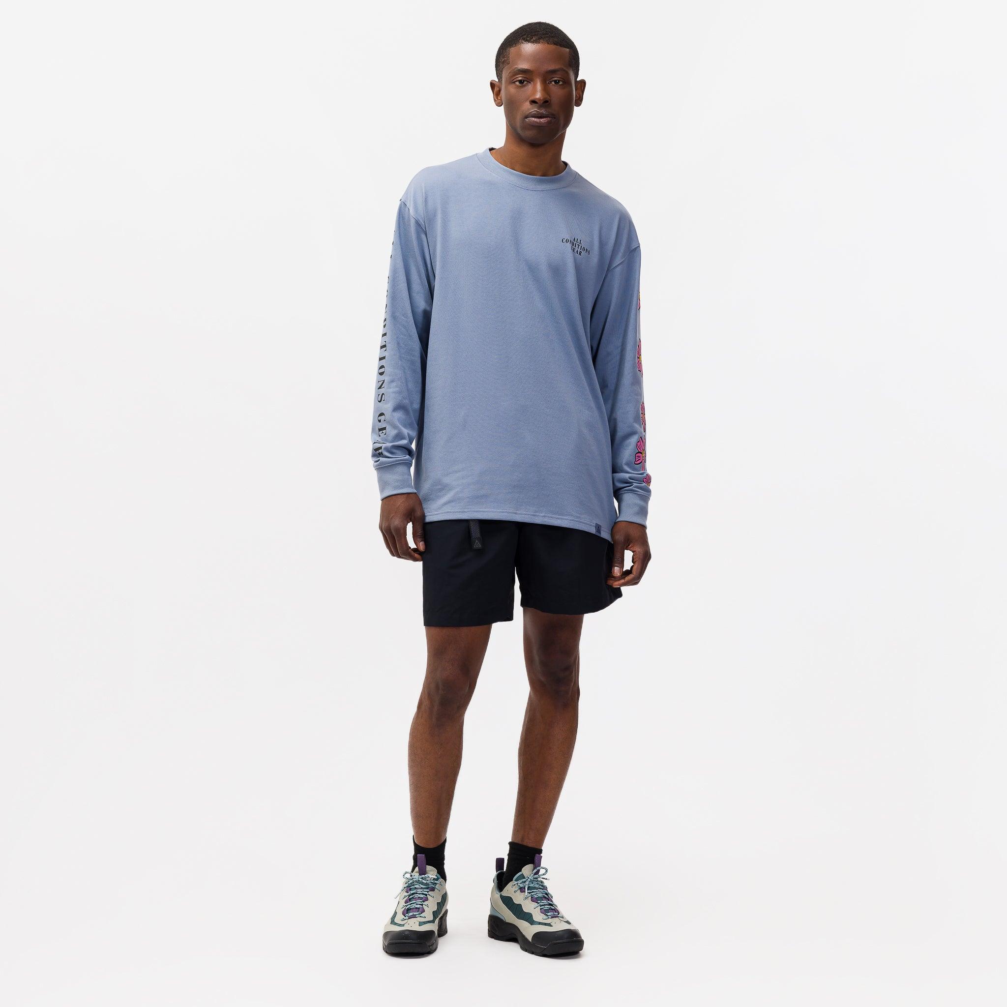 Nike Acg Floral Long-sleeve T-shirt in Blue for Men | Lyst