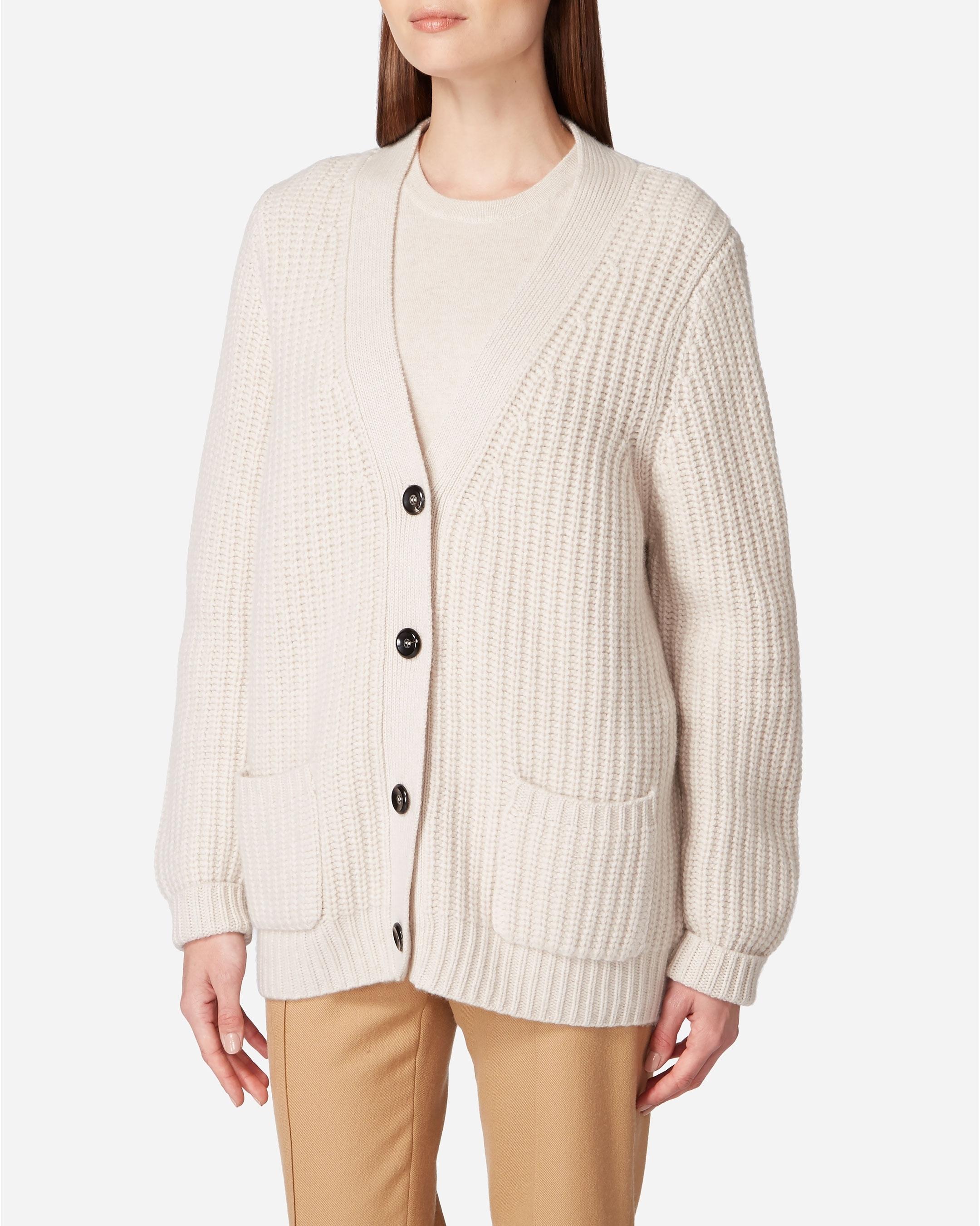 chunky cashmere cardigan