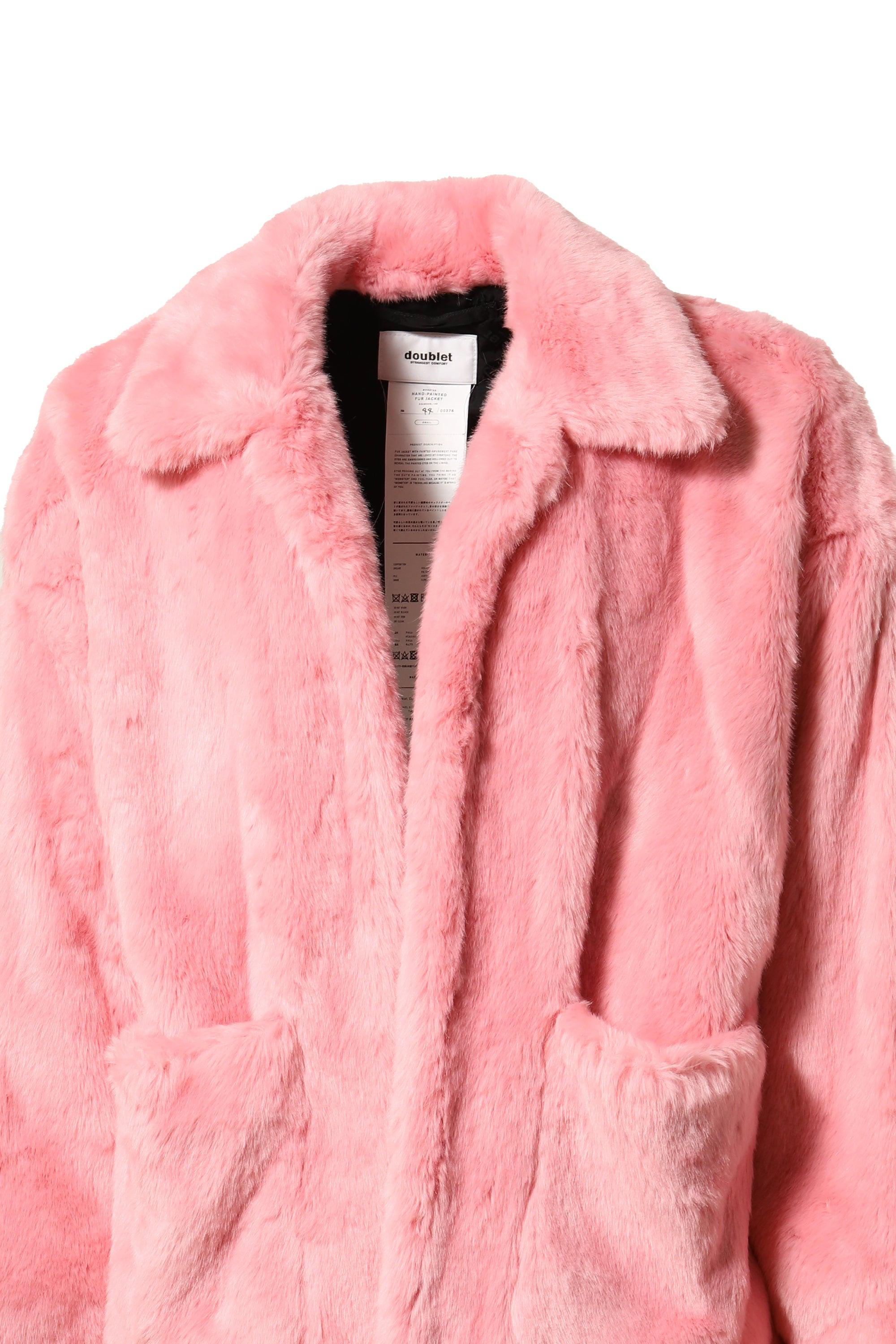 Doublet And-painted Fur Jacket in Pink for Men | Lyst