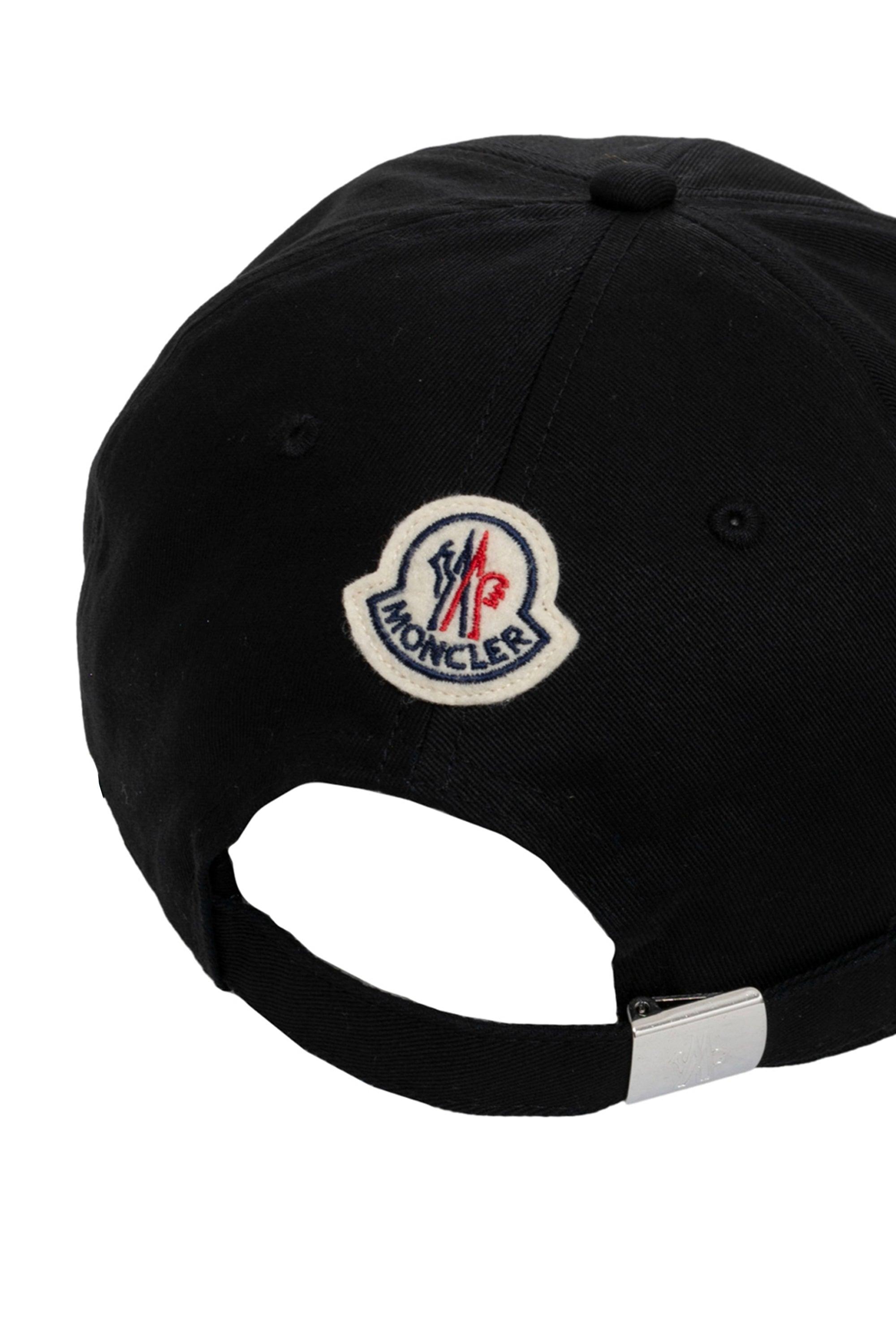 Moncler Baseball Cap in Black for Men | Lyst