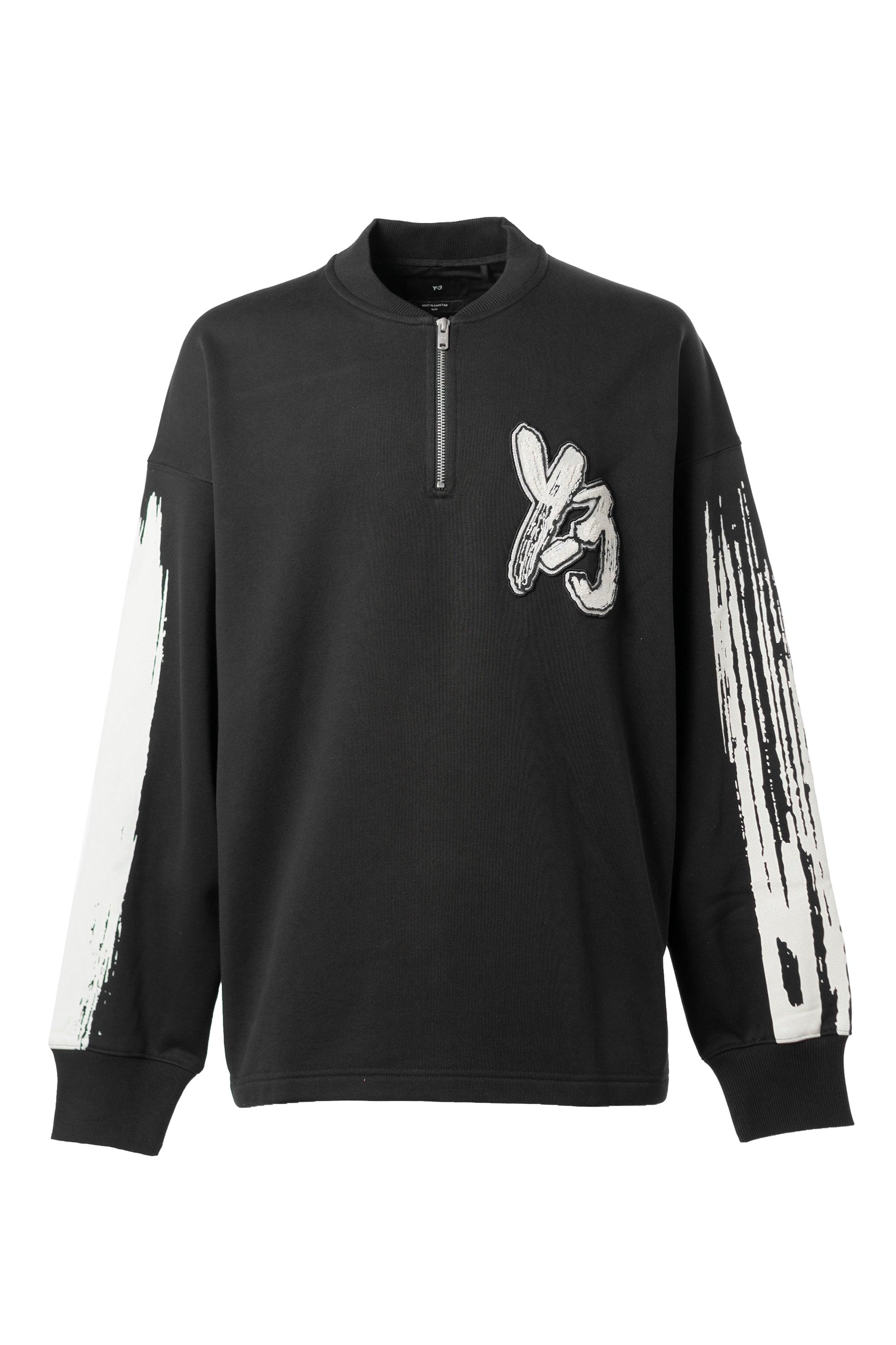 Y-3 Gfx Log Ft Crew in Black for Men | Lyst