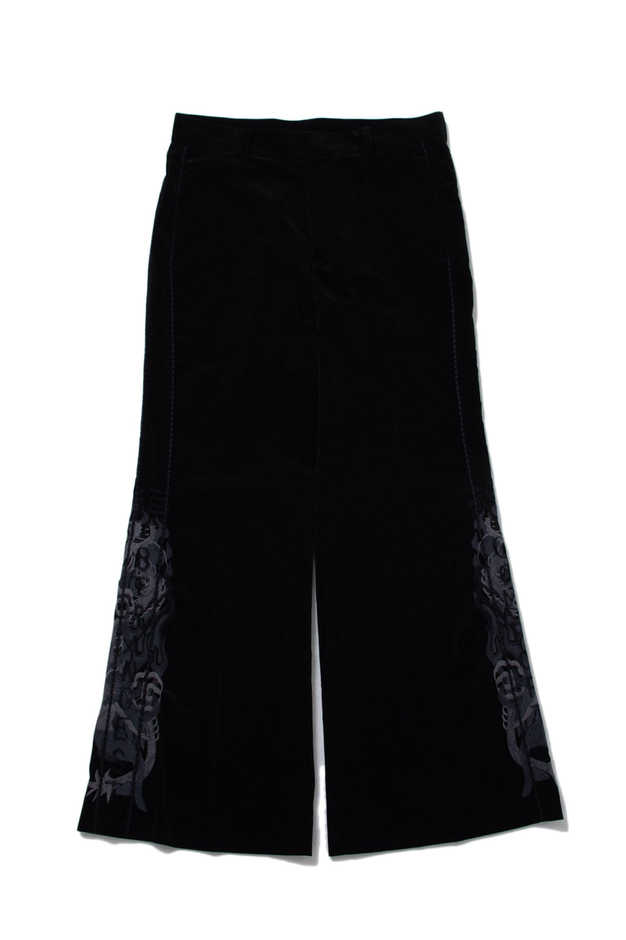 Doublet Velveteen Chaos Trousers in Black for Men | Lyst