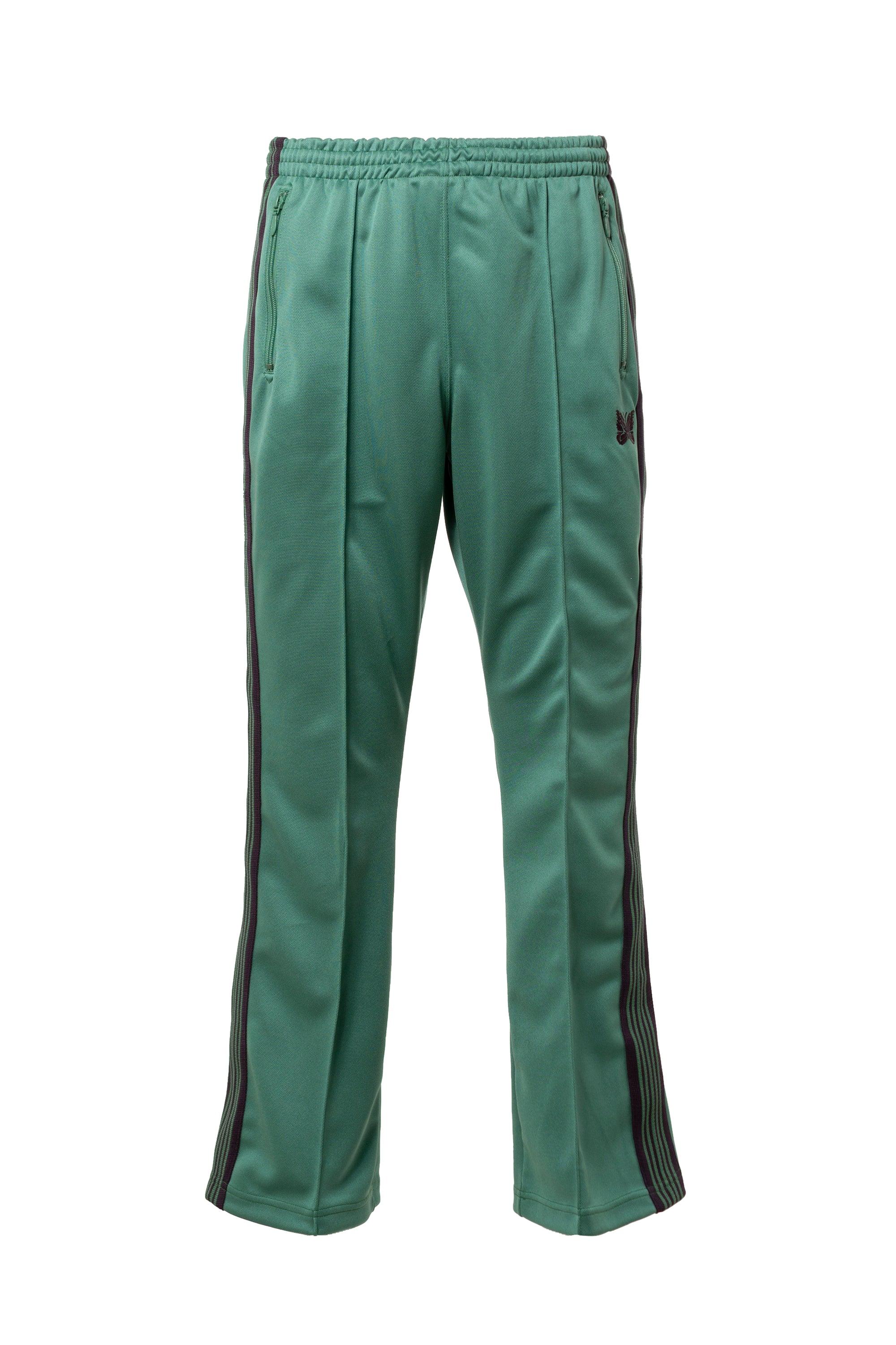 Needles Men's Green Boot-cut Track Pant - Poly Smooth