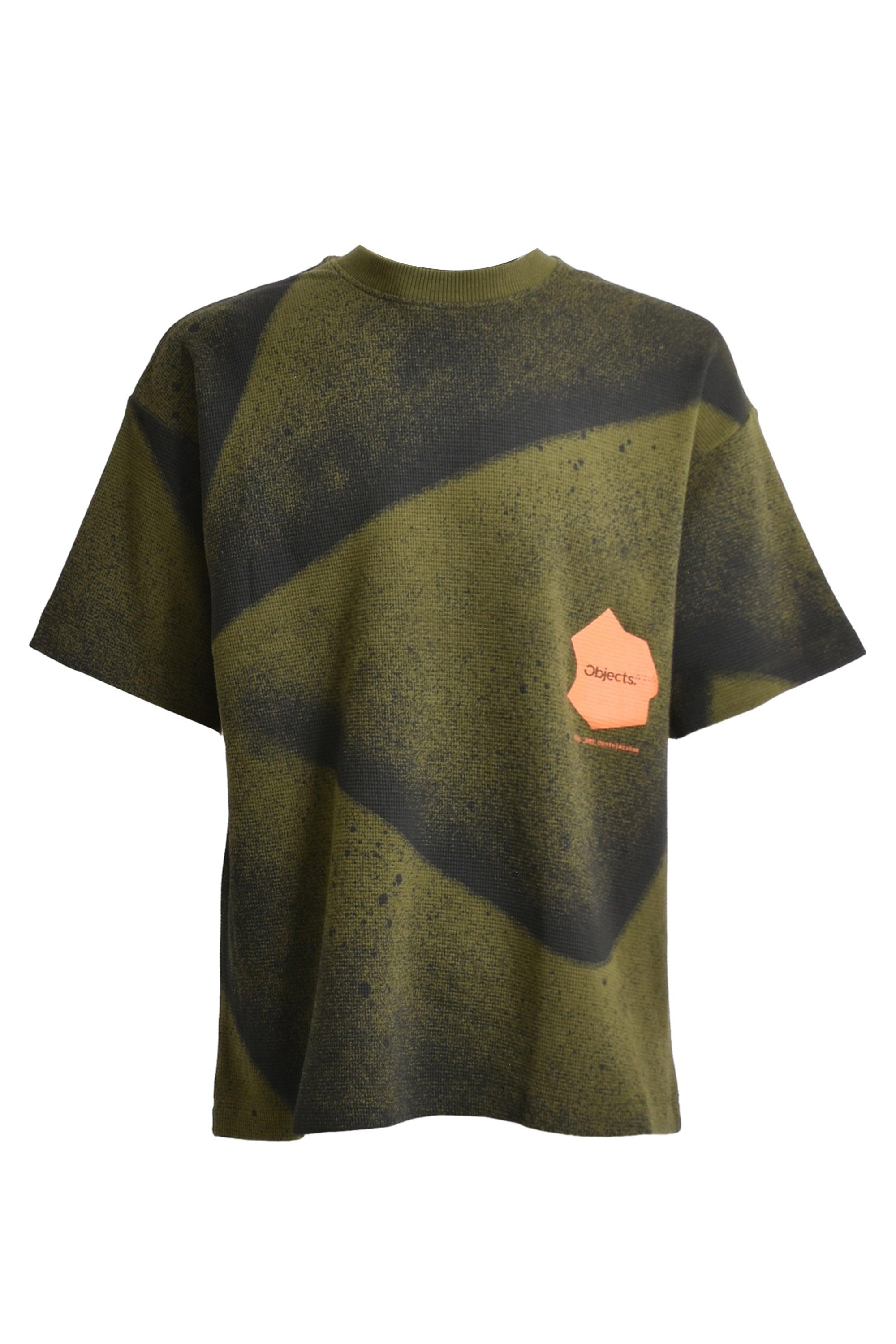 Objects IV Life Waffle Ss T-shirt in Green for Men