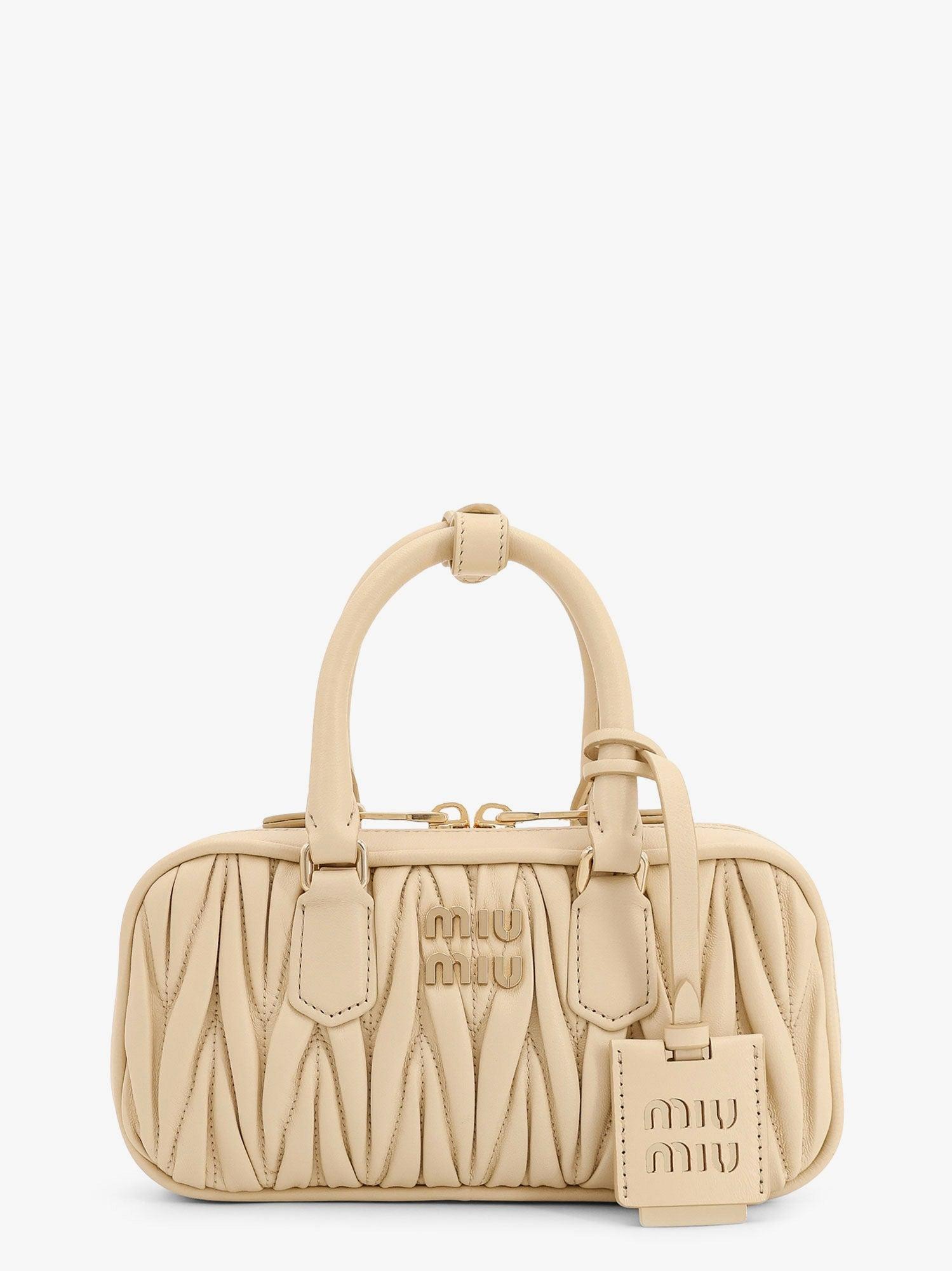 ハンドバッグ Miu Miu Borsa Arcadie Mini In Pelle Matelasse Black Arcadie Matelassé Nappa Leather Mini-bag | Miu Miu