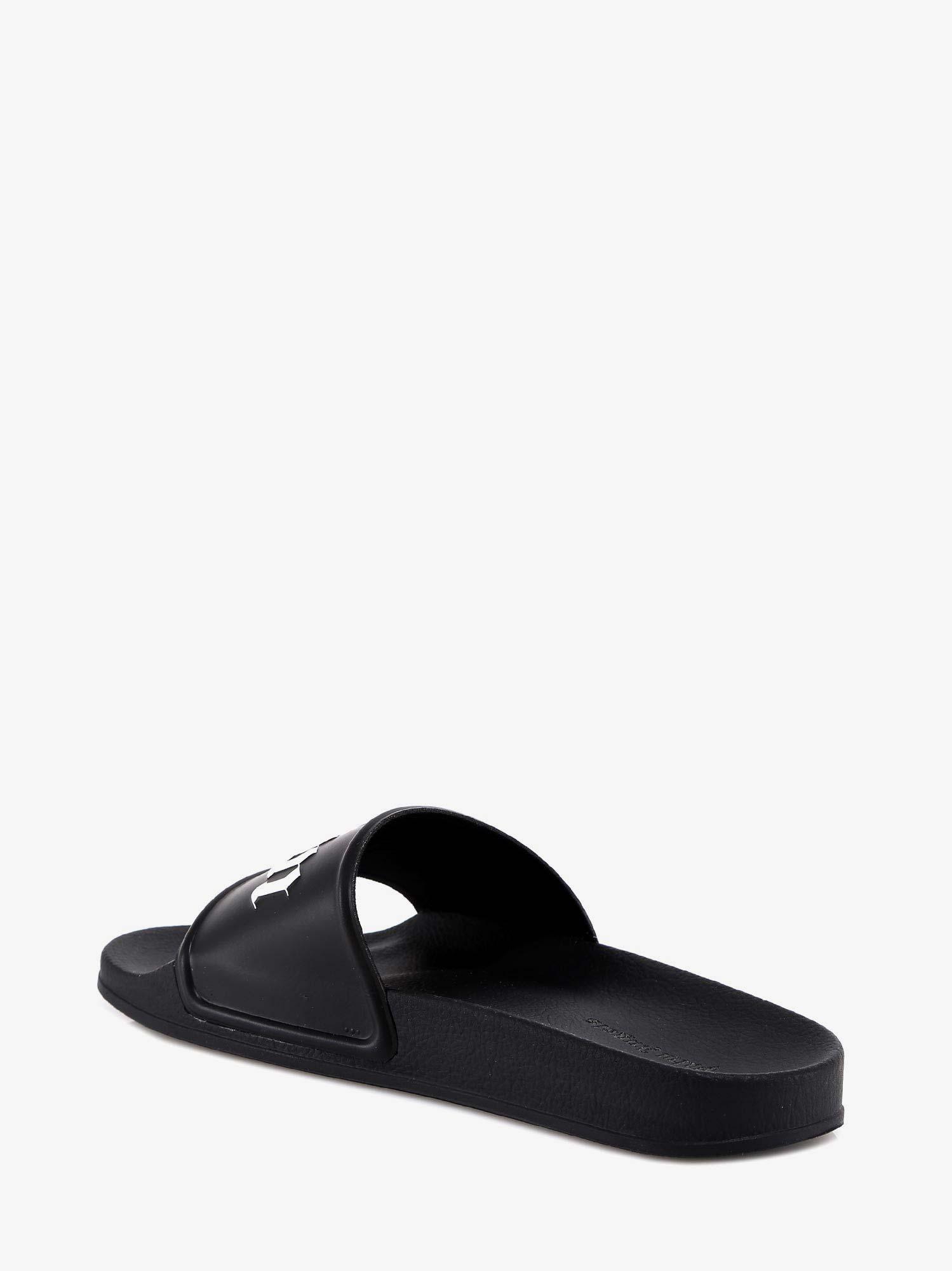 Palm Angels Rubber Logo-print Slides in Black for Men - Save 46% - Lyst