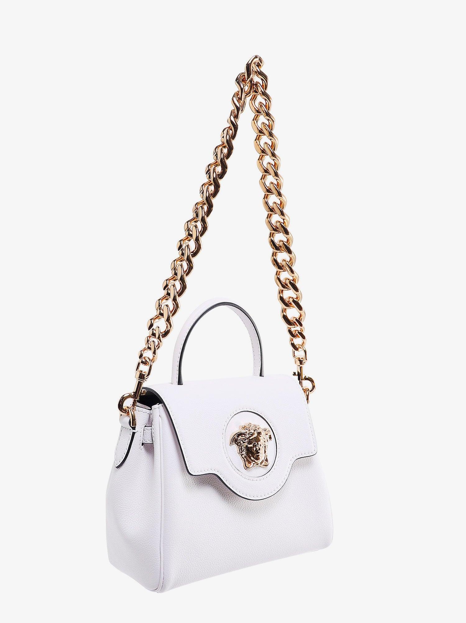 Versace 'la Medusa' Handbag in White | Lyst