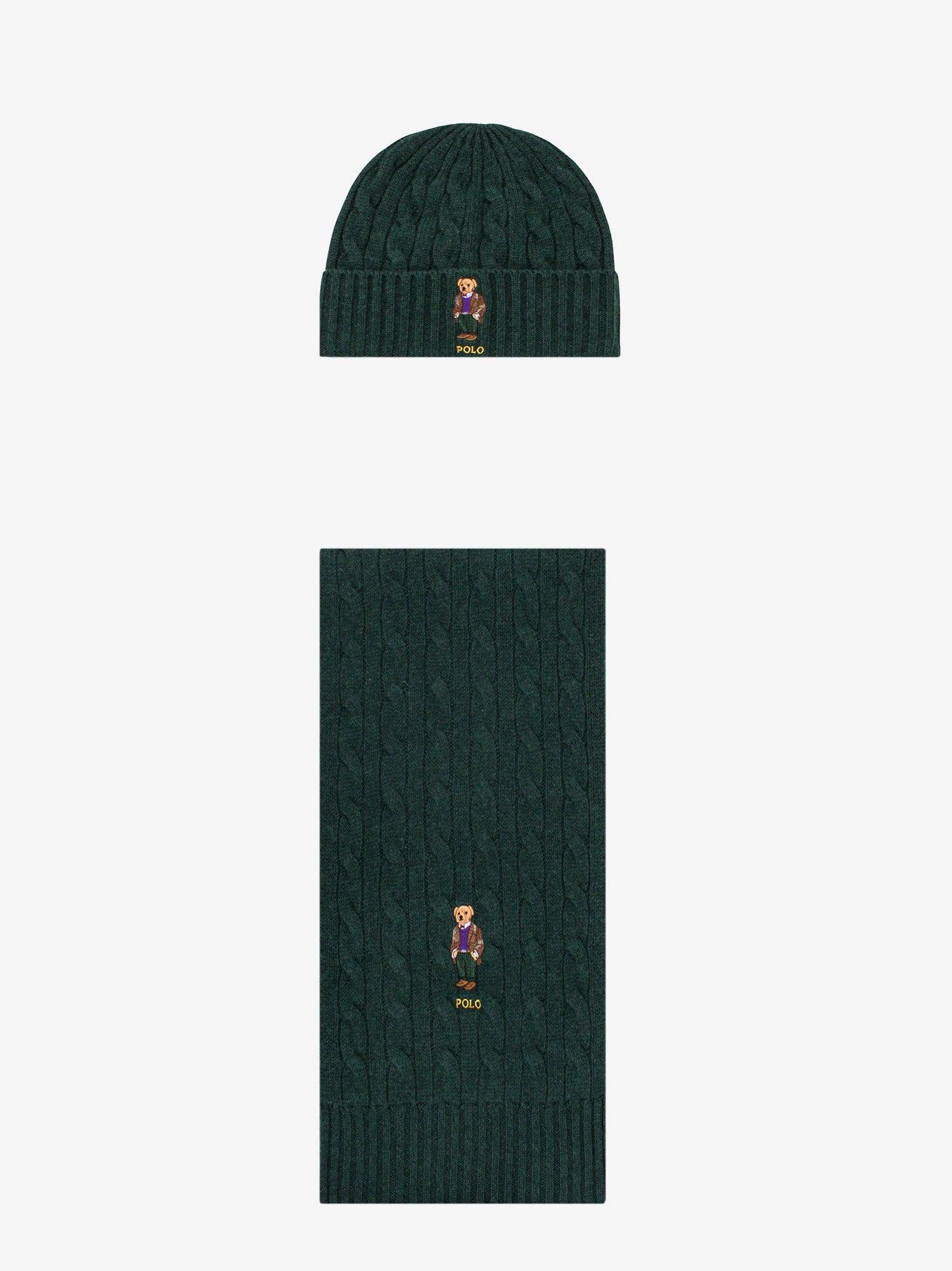 ralph lauren green beanie