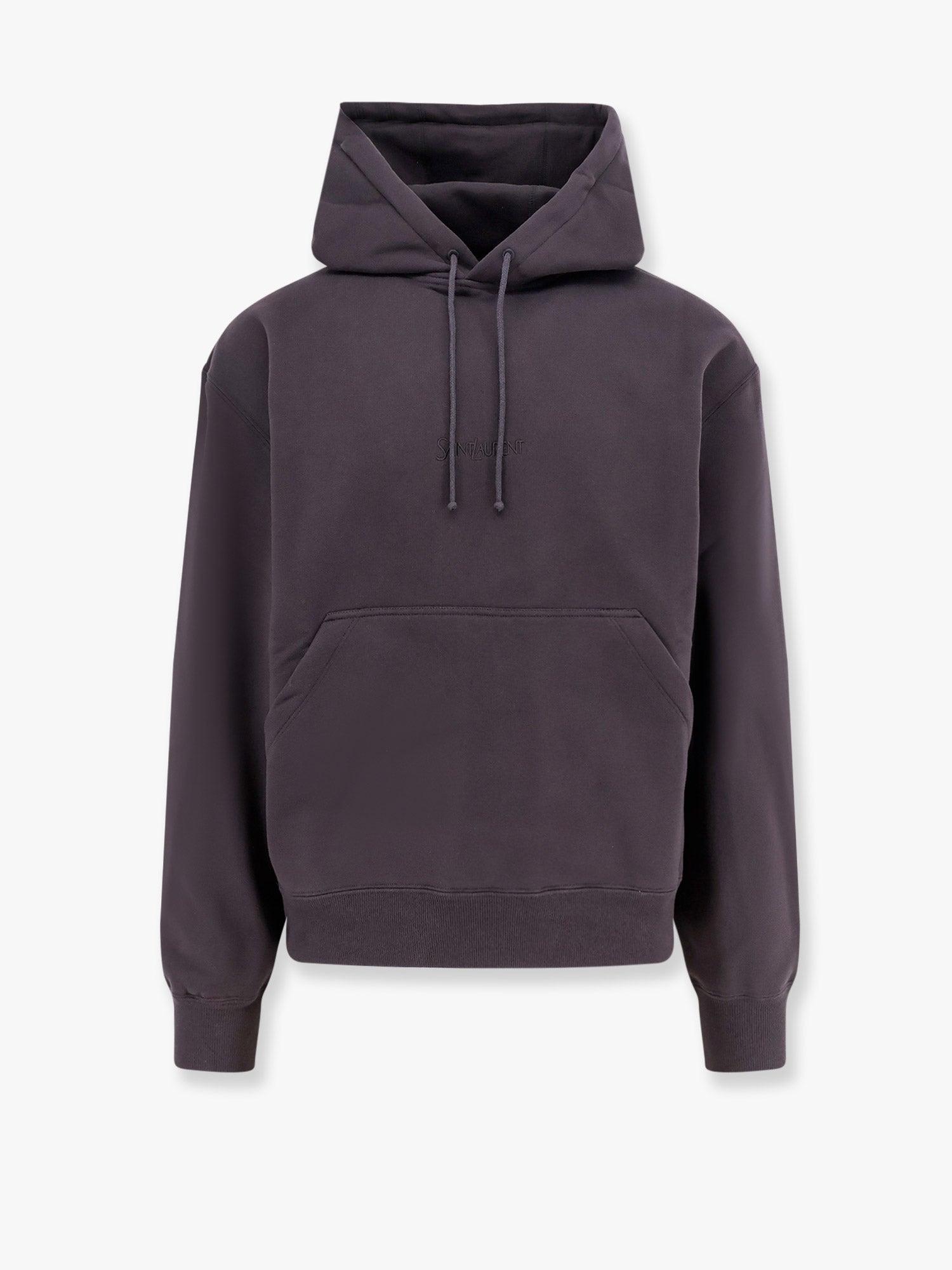 スウェット・トレーナー SAINT LAURENT Organic cotton sweatshirt with frontal logo Saint Laurent Organic Cotton Sweatshirt With Frontal Logo