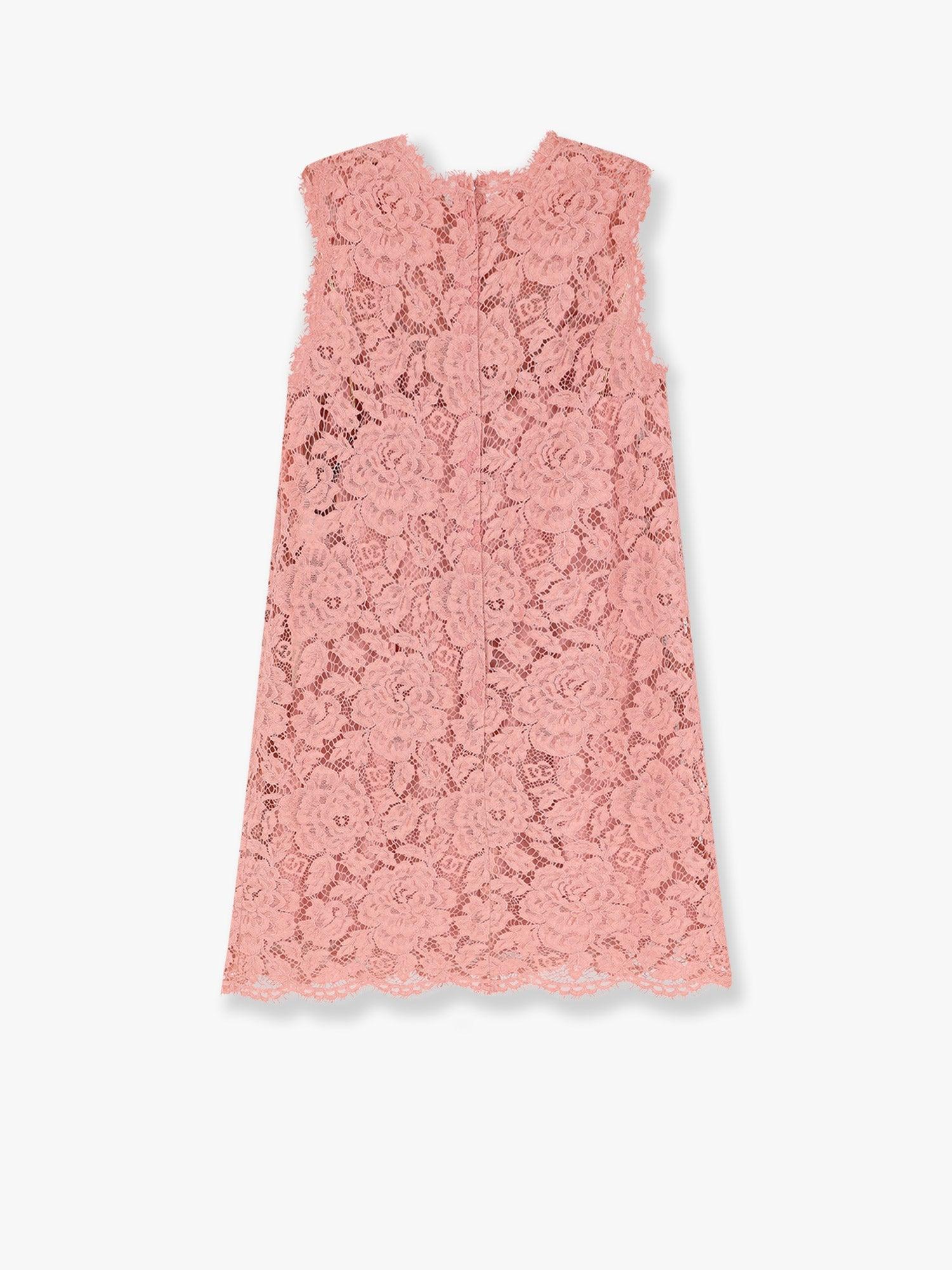 Dolce & Gabbana A Line Dg Floral Lace Dress in Pink | Lyst Dolce & Gabbana A Line Dg Floral Lace Dress in Pink | Lyst