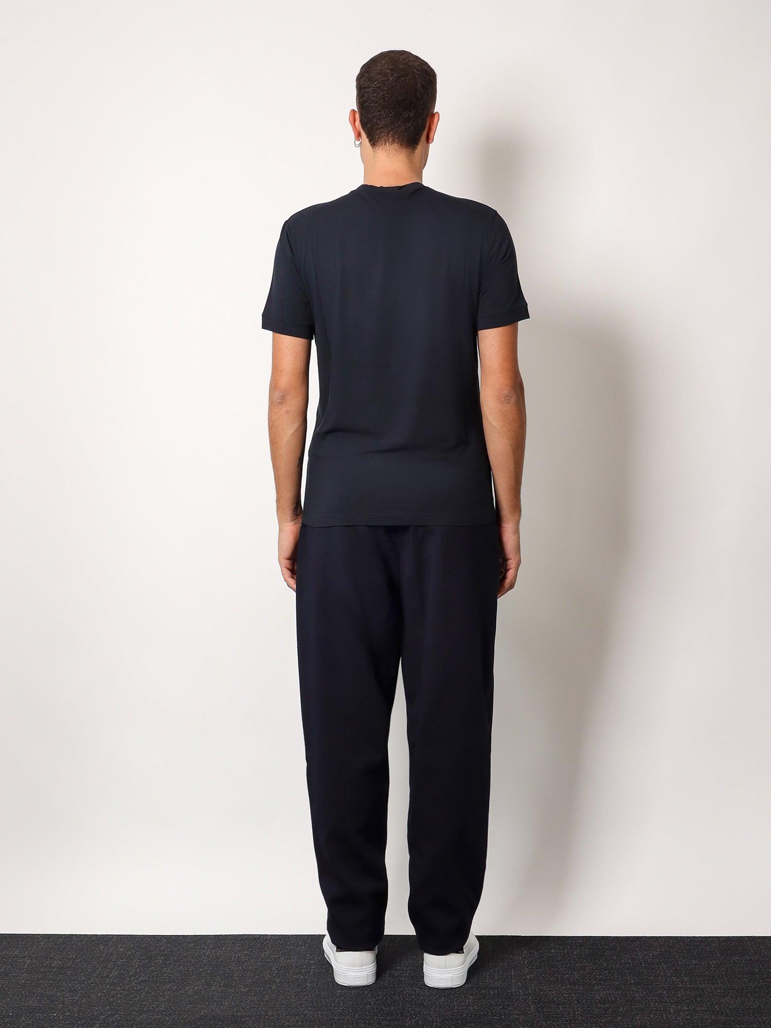 Giorgio Armani Icon Stretch Viscose T-Shirt in Blue for Men