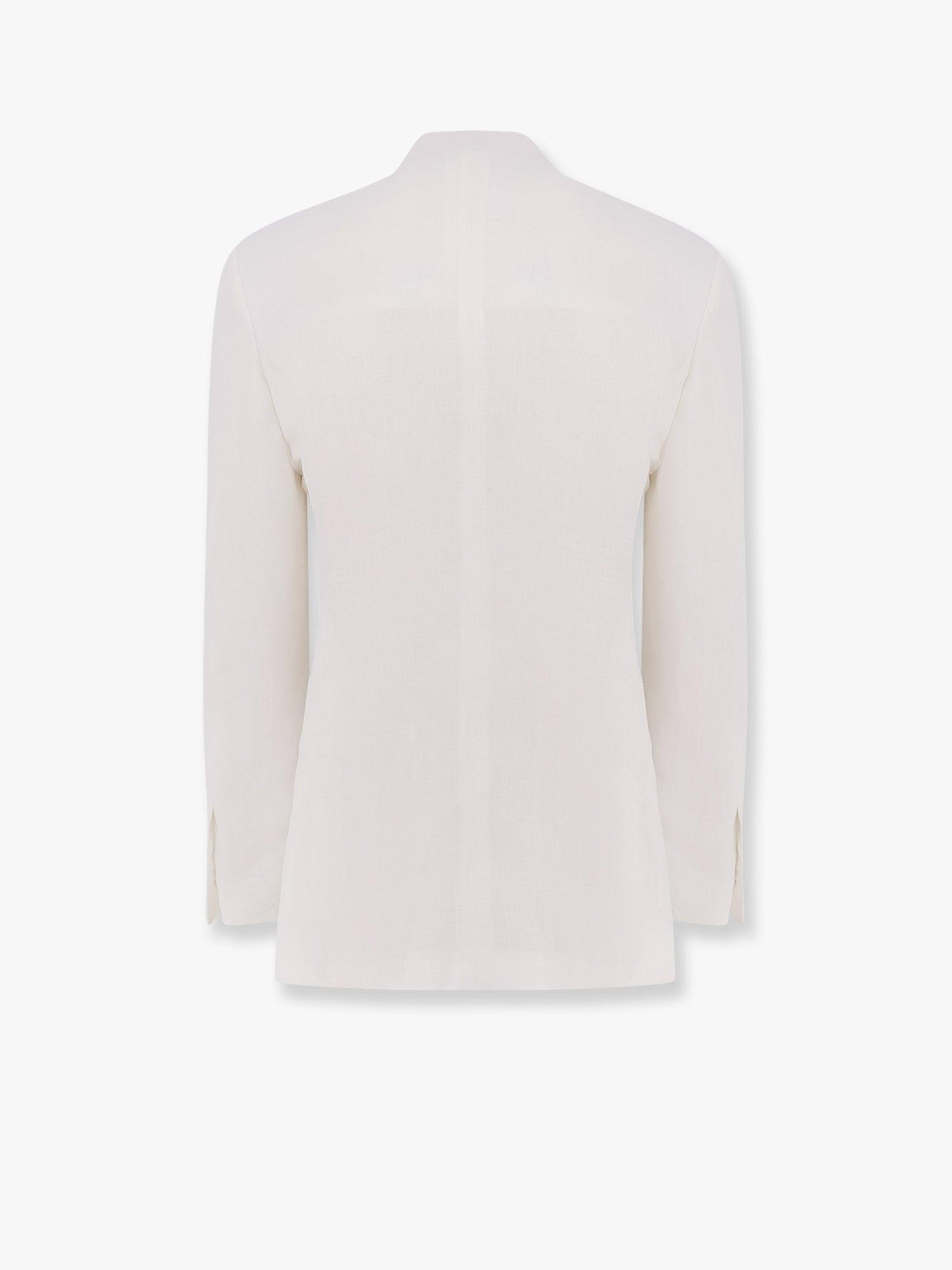 Lardini Feeling Linen Suit With Removable Iconic Brooch in