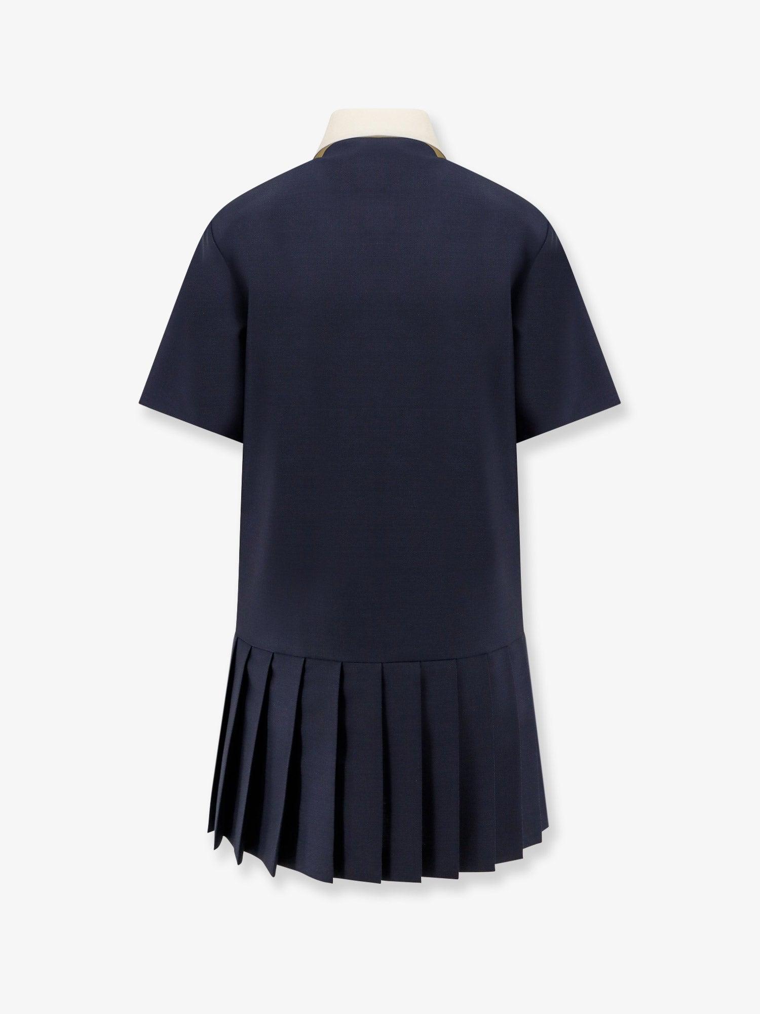 ワンピース MIU MIU Mohair and virgin wool short dress Blue Miu Miu Dresses for Women | Lyst
