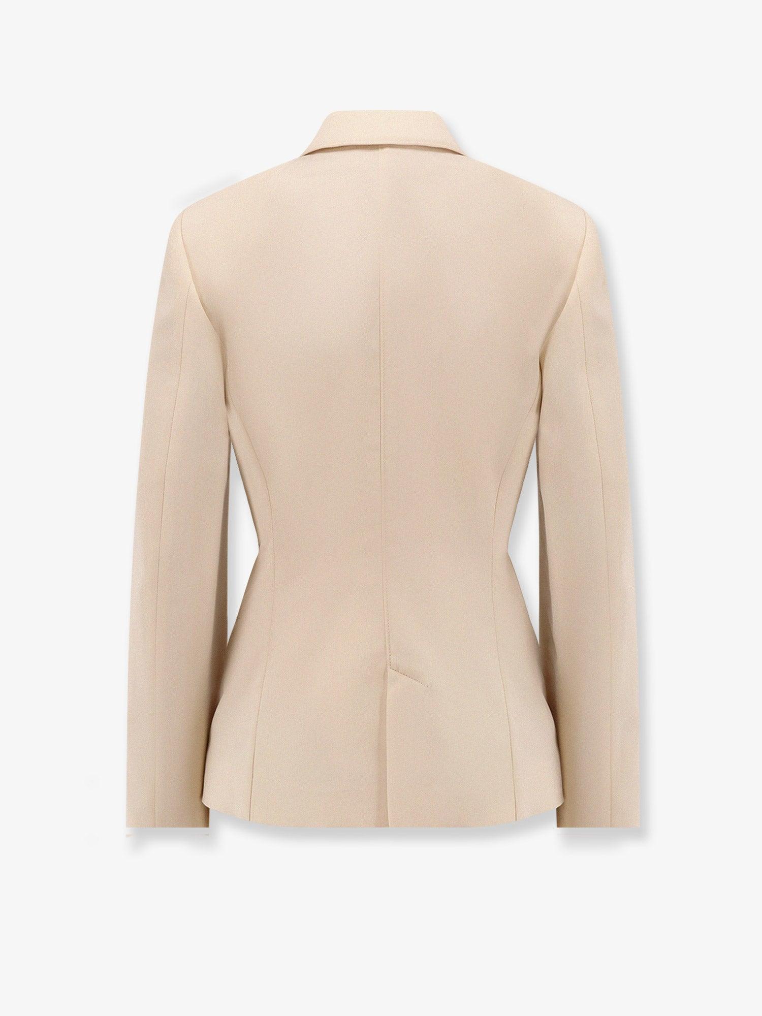 LEMAIRE Single-breasted wool and viscose blazer レムアール Lemaire Single-Breasted Wool And Viscose Blazer in Natural