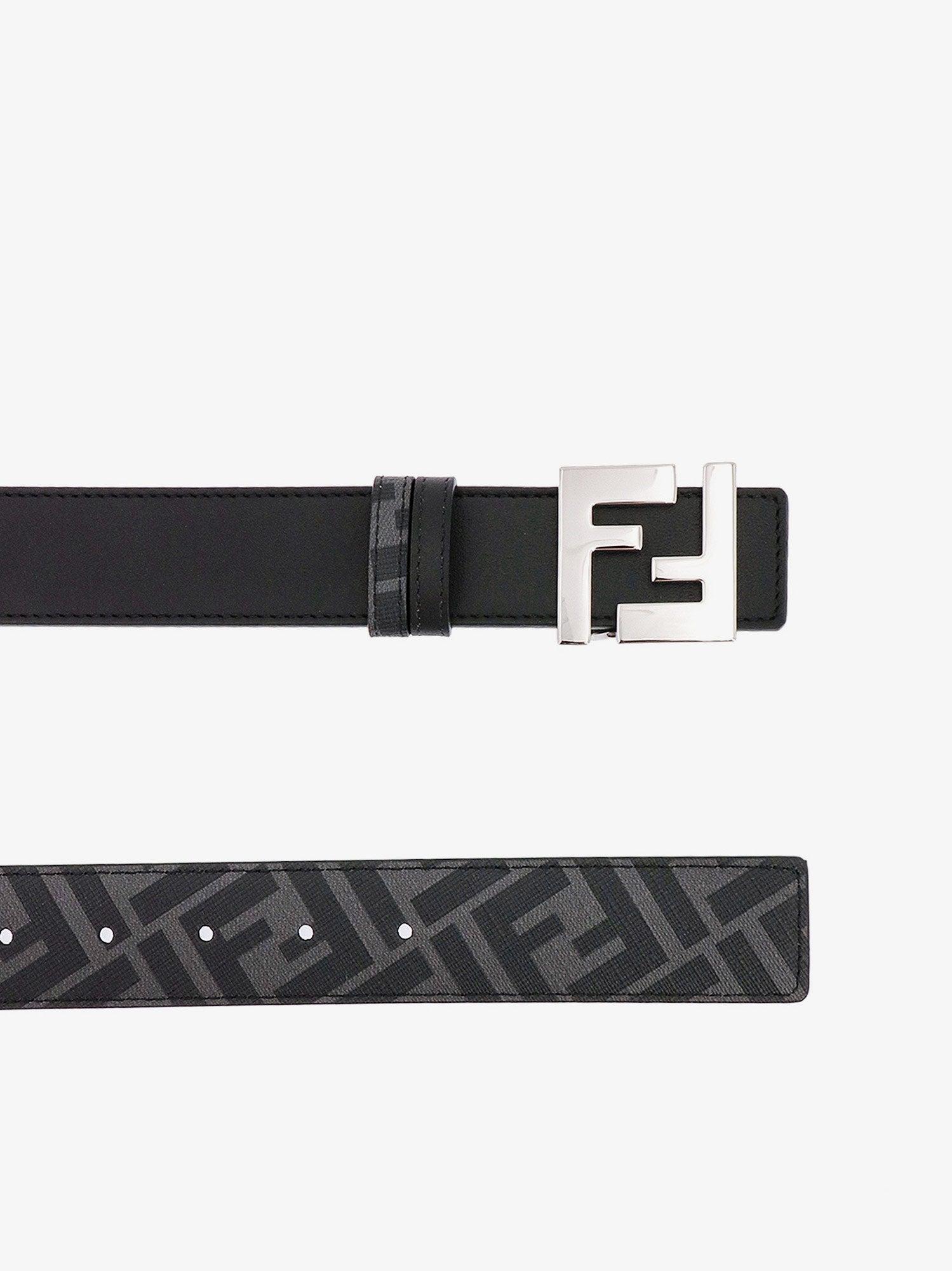 Fendi black outlet belt