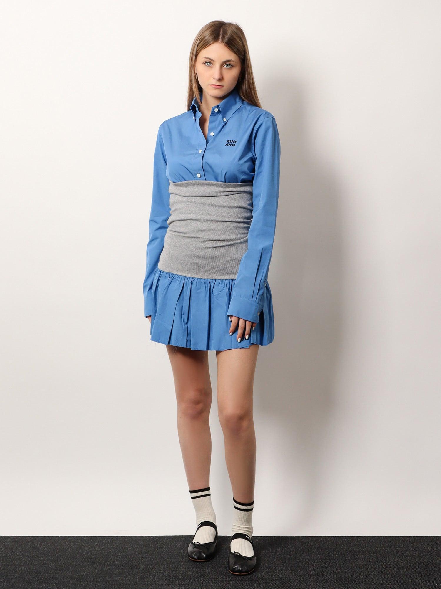 ミニスカート Miu Miu Linen and Cotton Mini Skirt Miu Miu Ruffled Cotton-linen Mini Skirt in White | Lyst