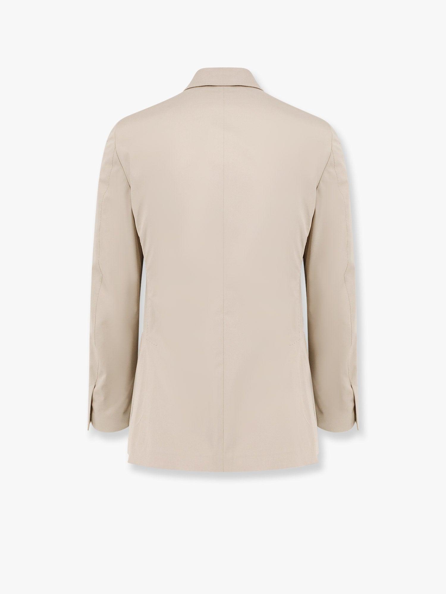 Lardini Stretch Cotton Suit With Iconic Removable Brooch in