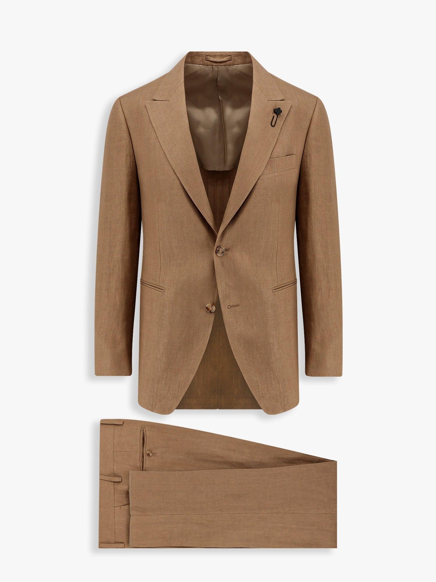 Tシャツ・カットソー LARDINI Feeling linen suit with removable iconic brooch Lardini Feeling Linen Suit With Removable Iconic Brooch in