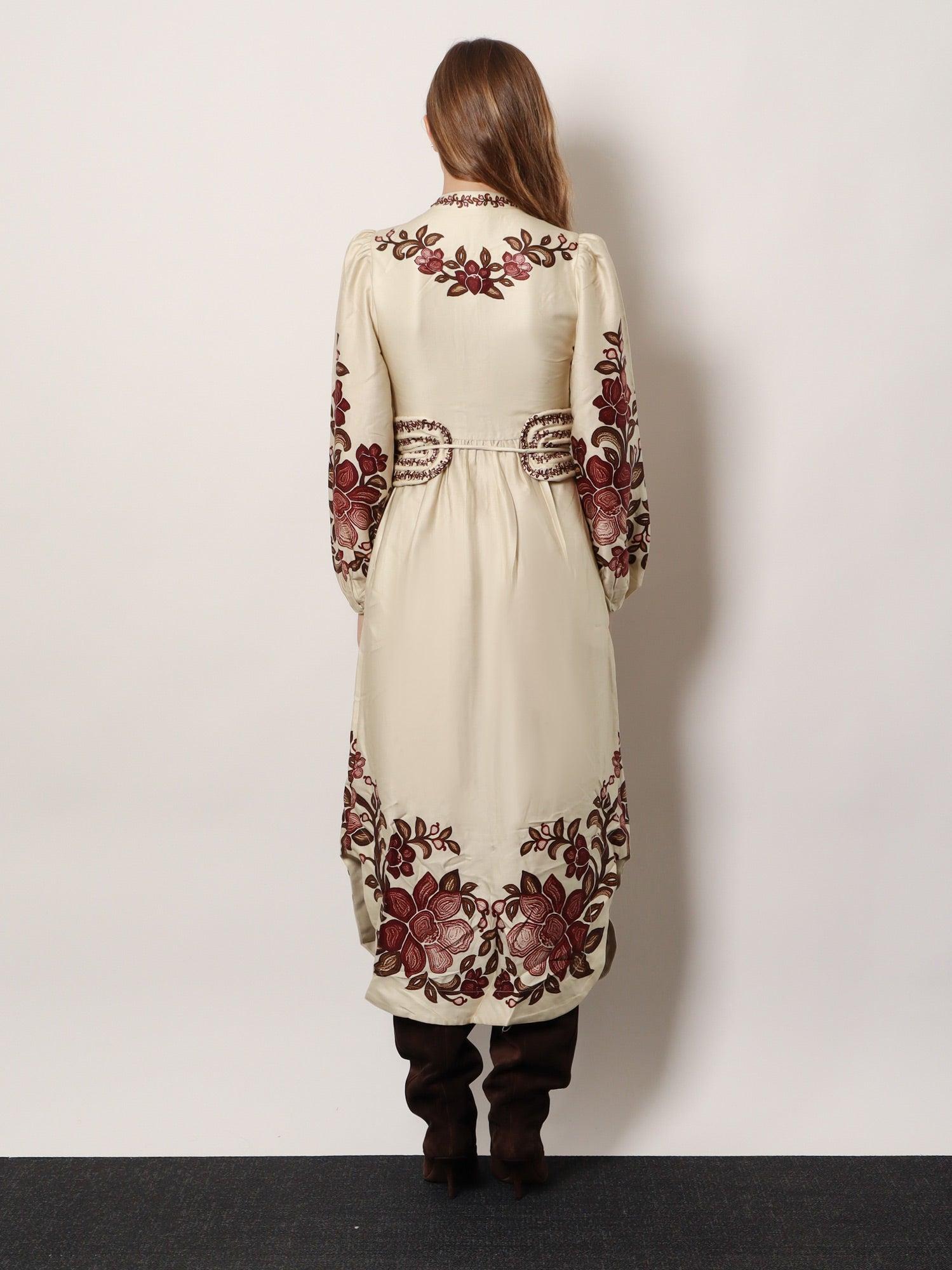 FARM Rio Renata Lyocell Long Dress in Natural | Lyst