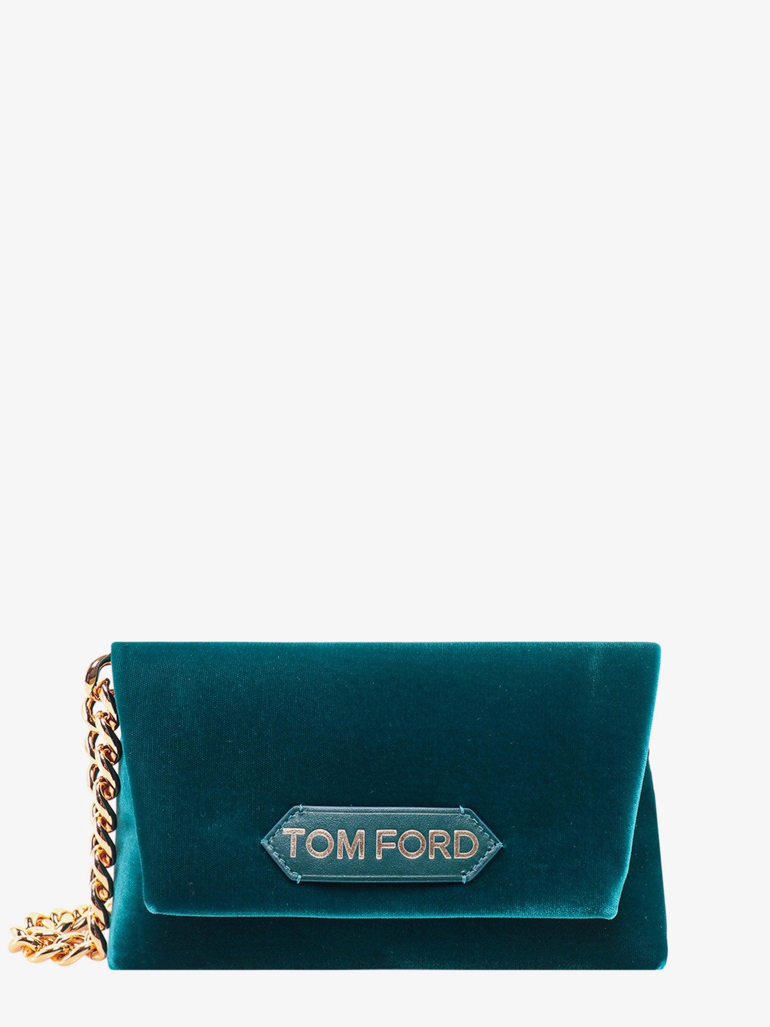 Tom Ford - Ava Black Satin Clutch