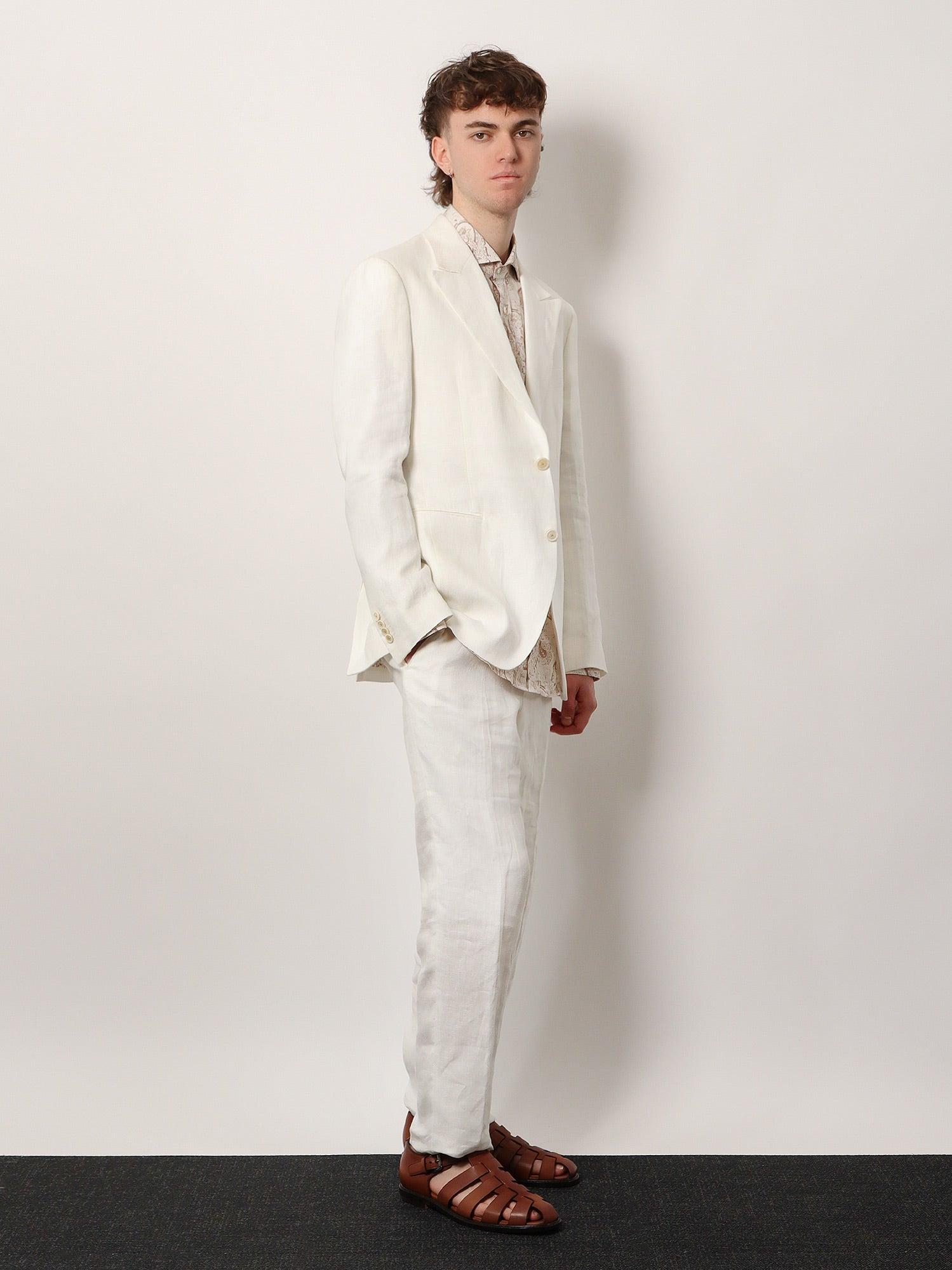 Tシャツ・カットソー LARDINI Feeling linen suit with removable iconic brooch Lardini Feeling Linen Suit With Removable Iconic Brooch in