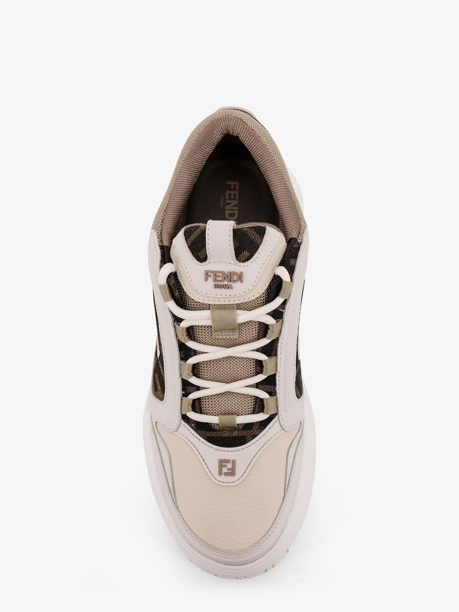 Fendi Force Low-Top Leather Sneakers in White for Men Lyst UK