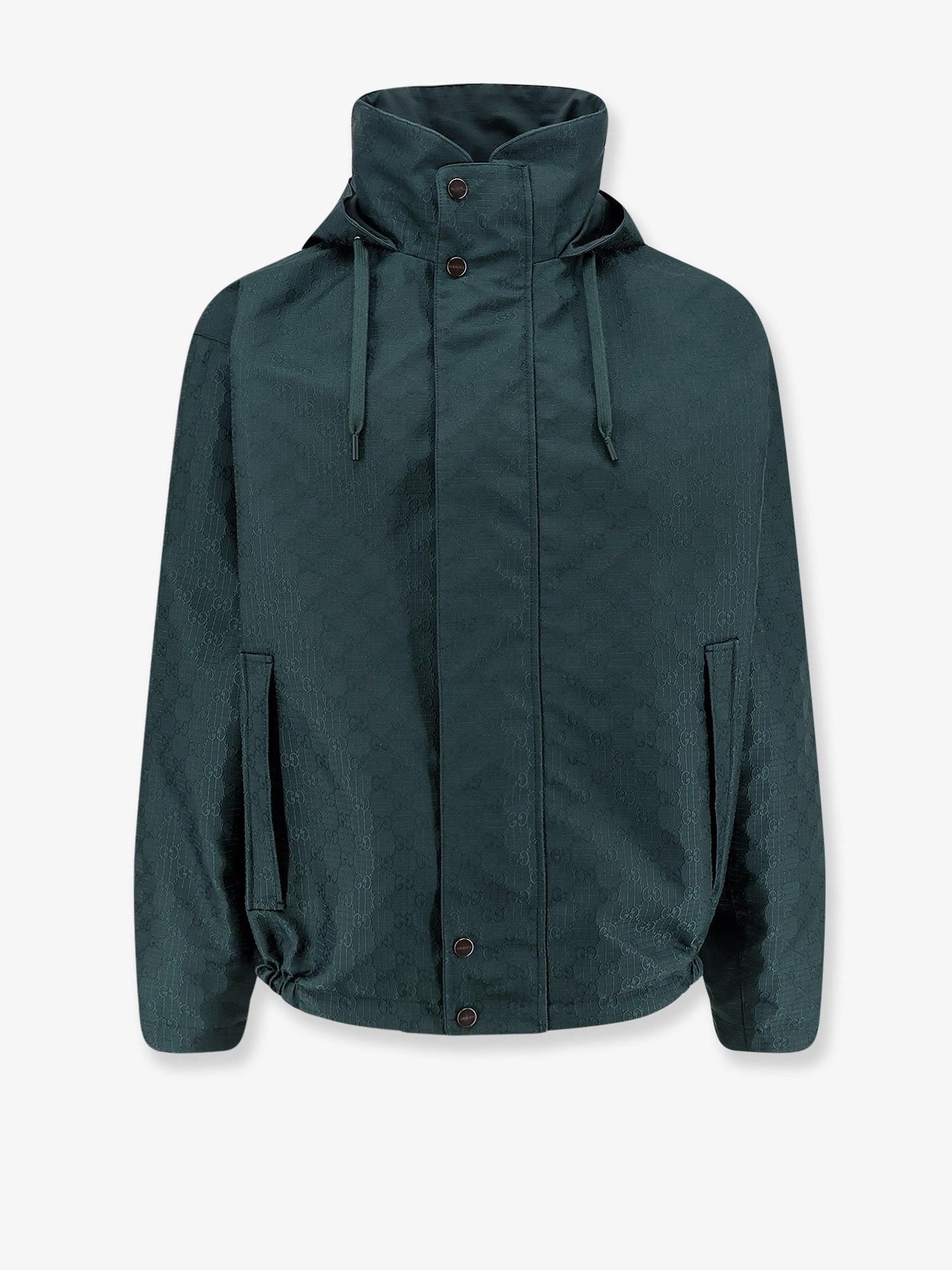 Gucci Reversible Ripstop Cotton Jacket in Green for Men | Lyst
