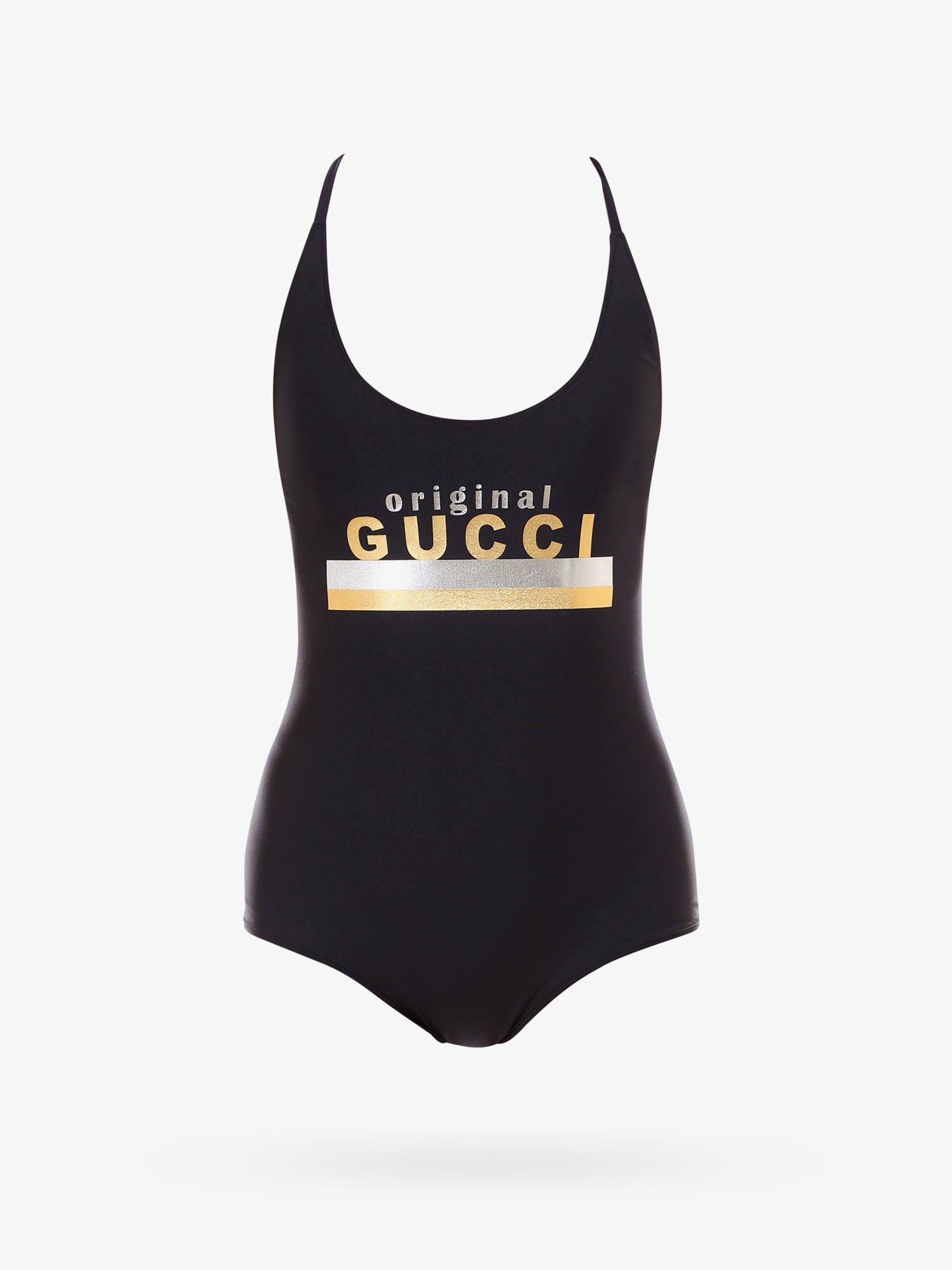 Gucci Synthetic Swim Suit in Black - Lyst