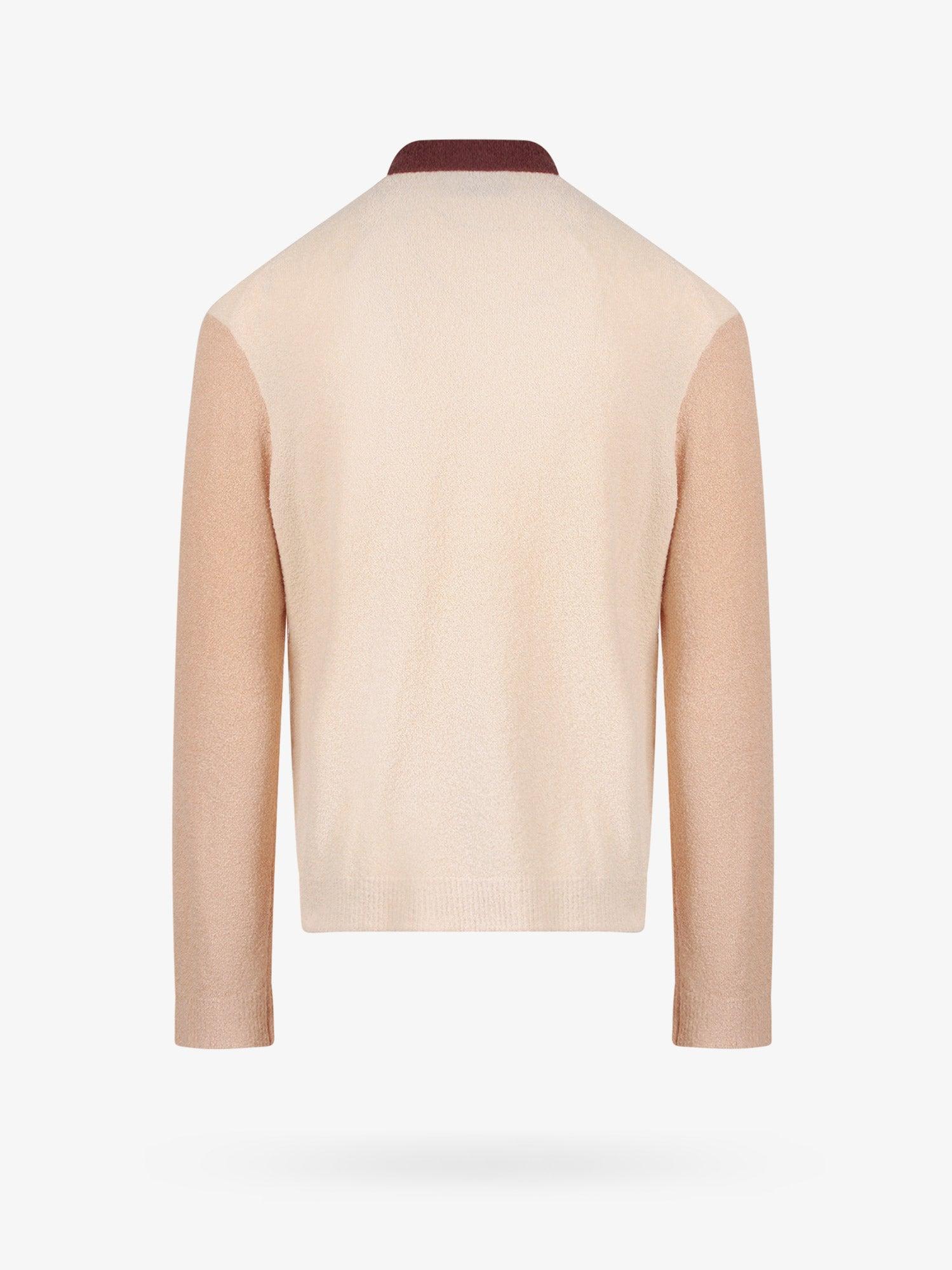 Nanushka Cotton Polo Sweater in White 