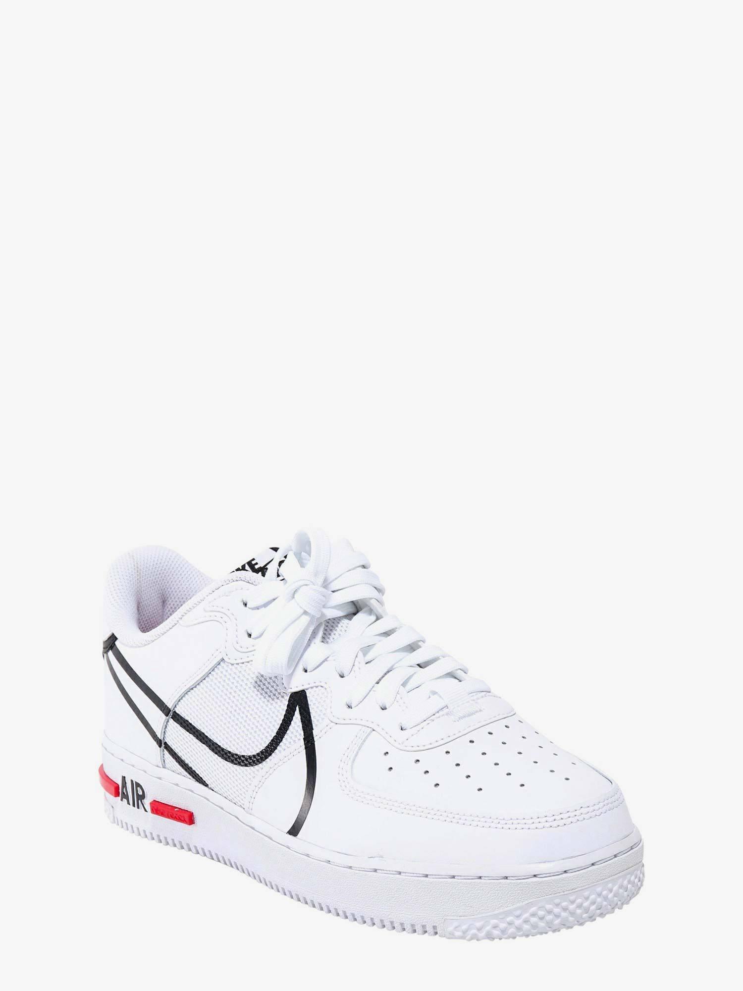 nike men's air force 1 react white sneaker