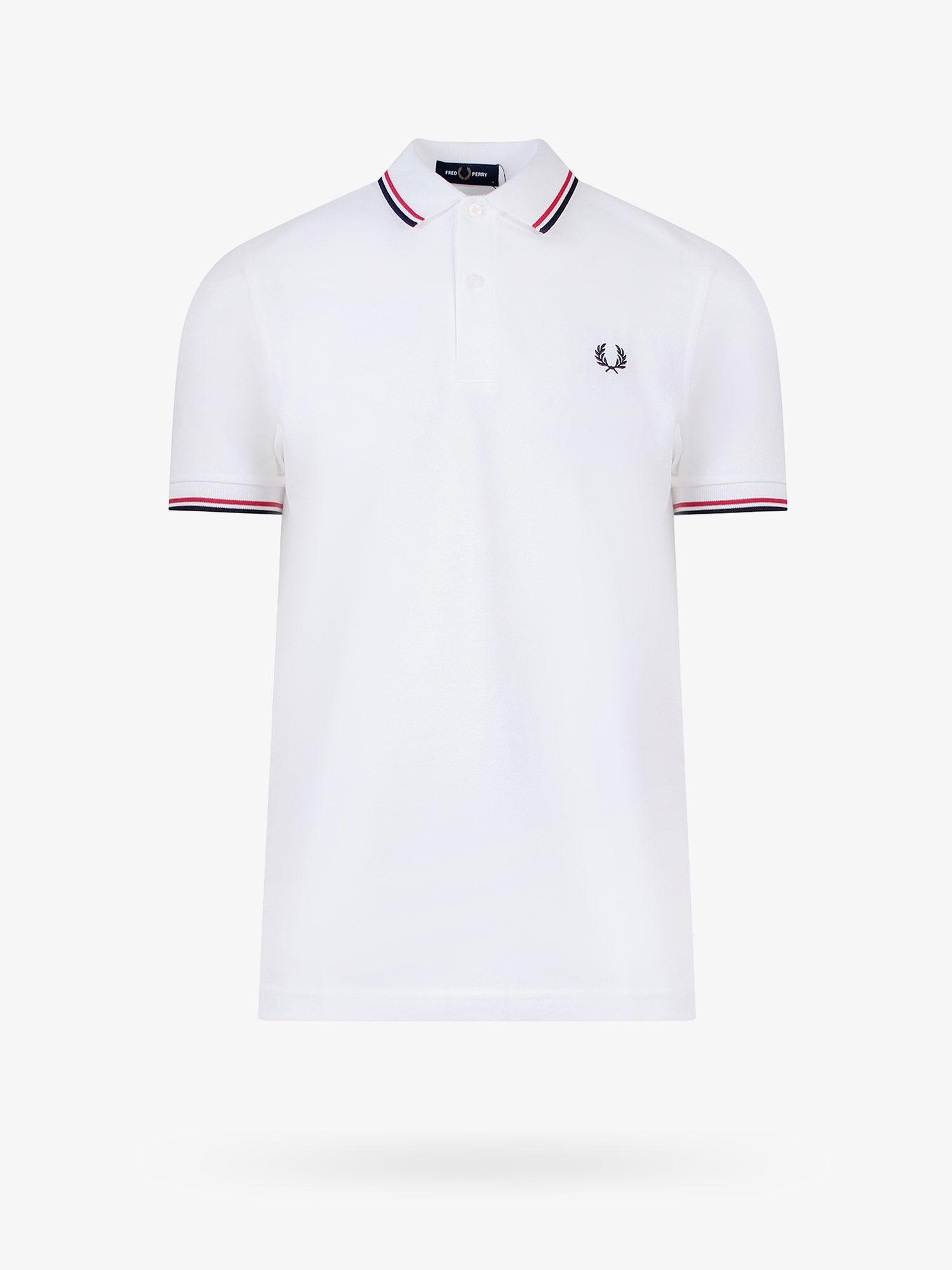 Fred Perry Polo Shirt in White for Men | Lyst